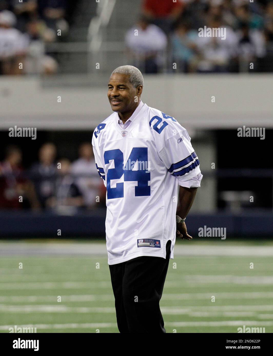 Former Dallas Cowboys player Everson Walls (24) before a preseason NFL