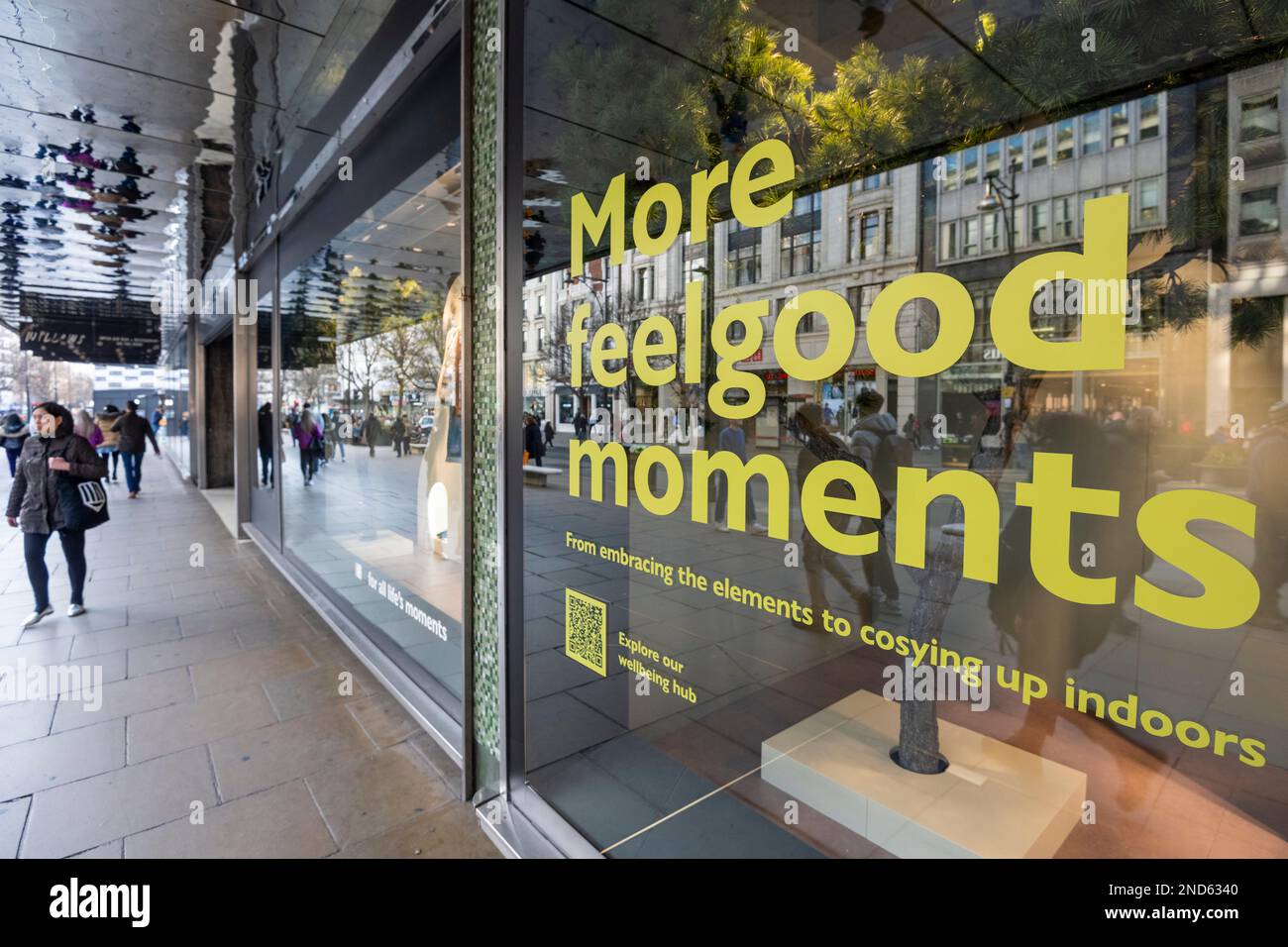 London, UK. 15 February 2023. John Lewis on Oxford Street. New research