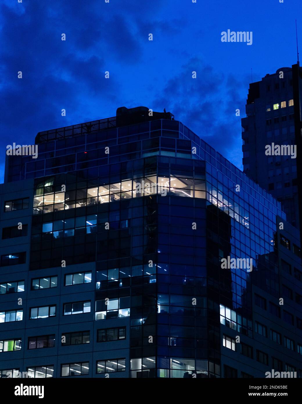buenos aires argentina architecture at night Stock Photo