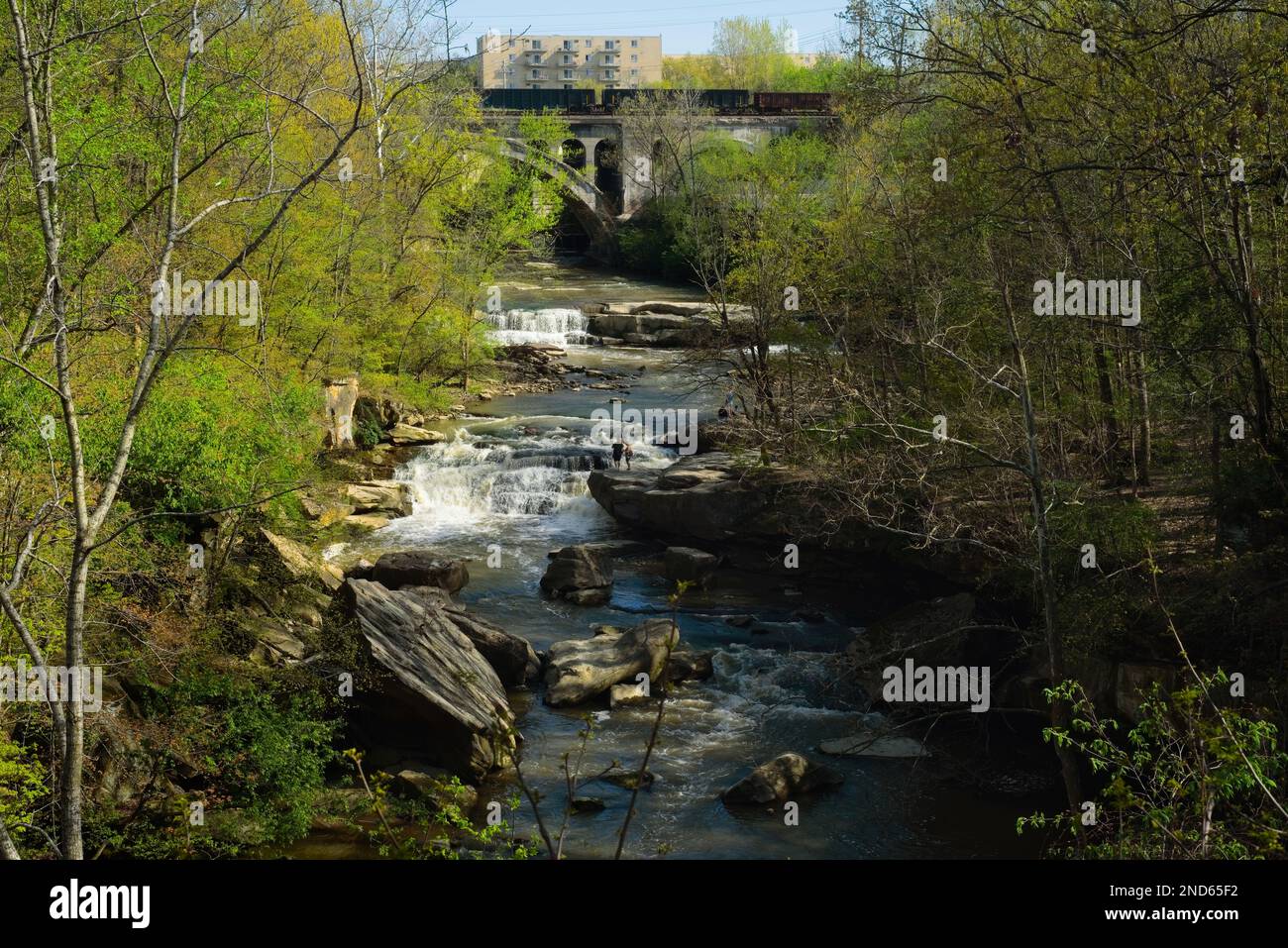 Berea Falls on the Rocky River East Branch in the Cleveland, Ohio