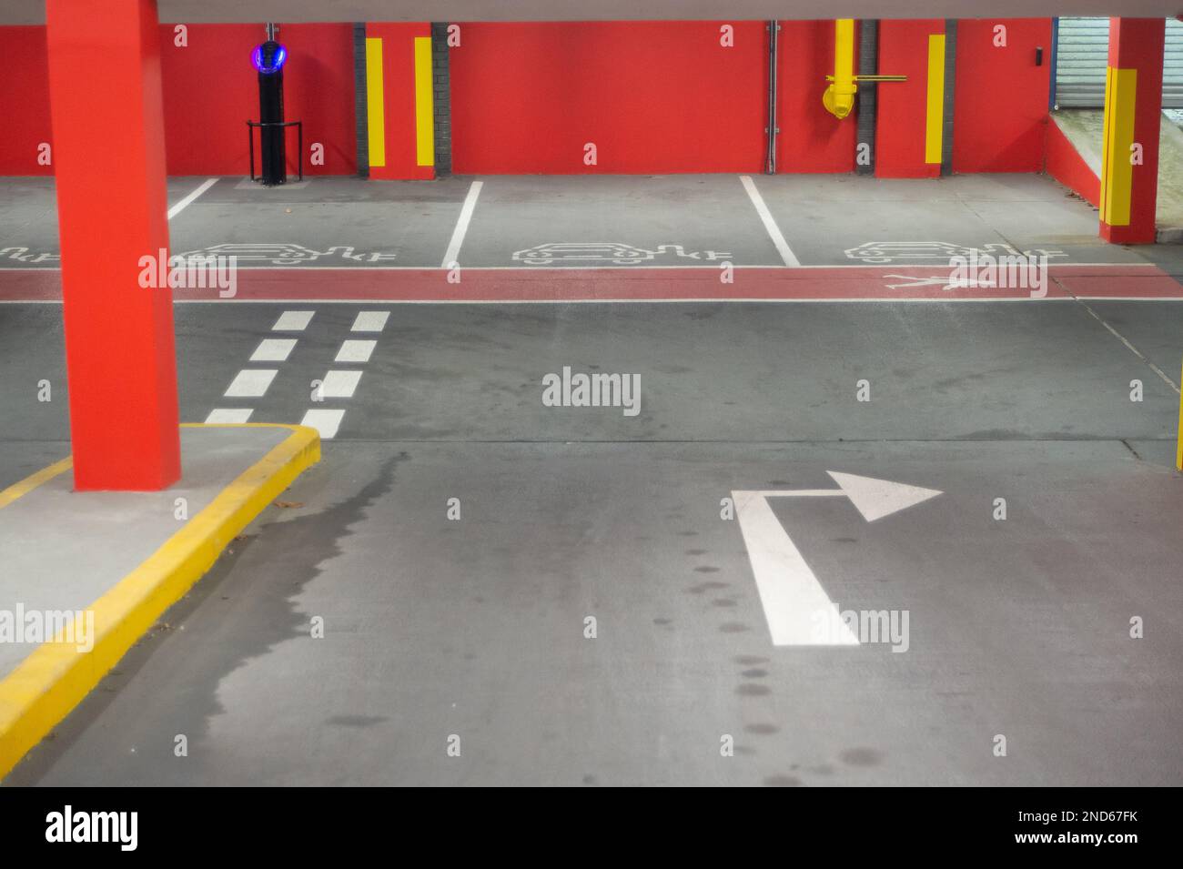 Slough, Berkshire, UK. 15th February, 2023. A bank of Electric Vehicle (EV) charging points in