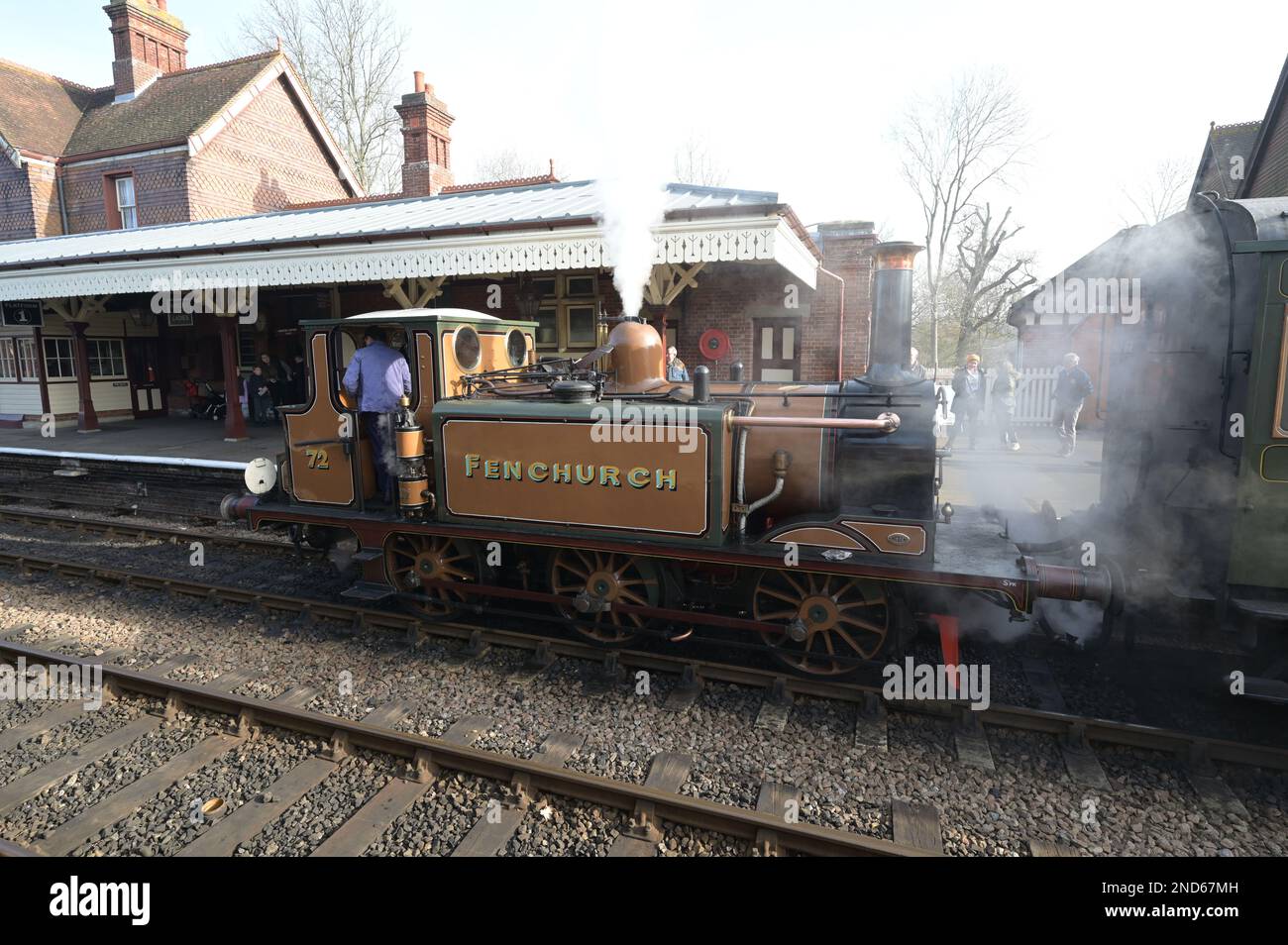 Fenchurch stationary at Sheffield Park station Stock Photo - Alamy