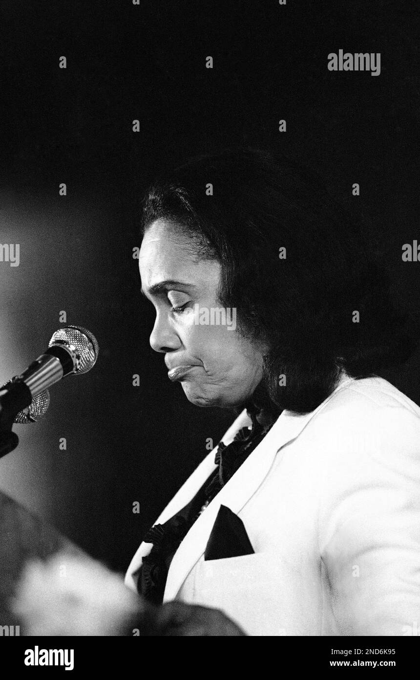 Coretta Scott King, widow of civil rights leader Martin Luther King ...