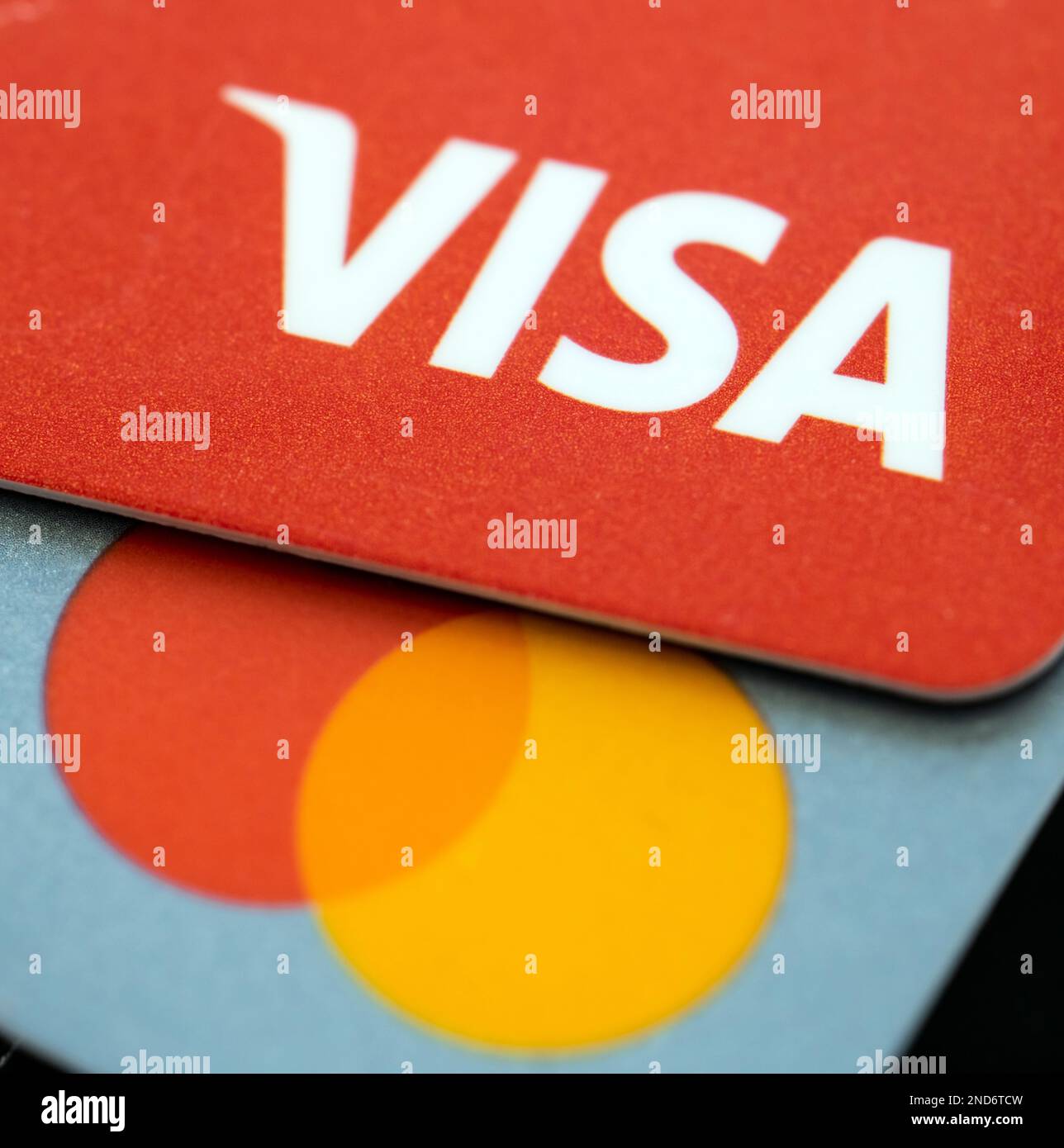 Visa and Mastercard credit cards Stock Photo - Alamy