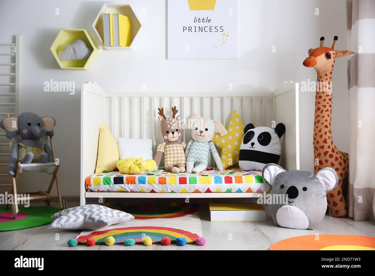 Interior design baby nursery plush hi-res stock photography and images ...