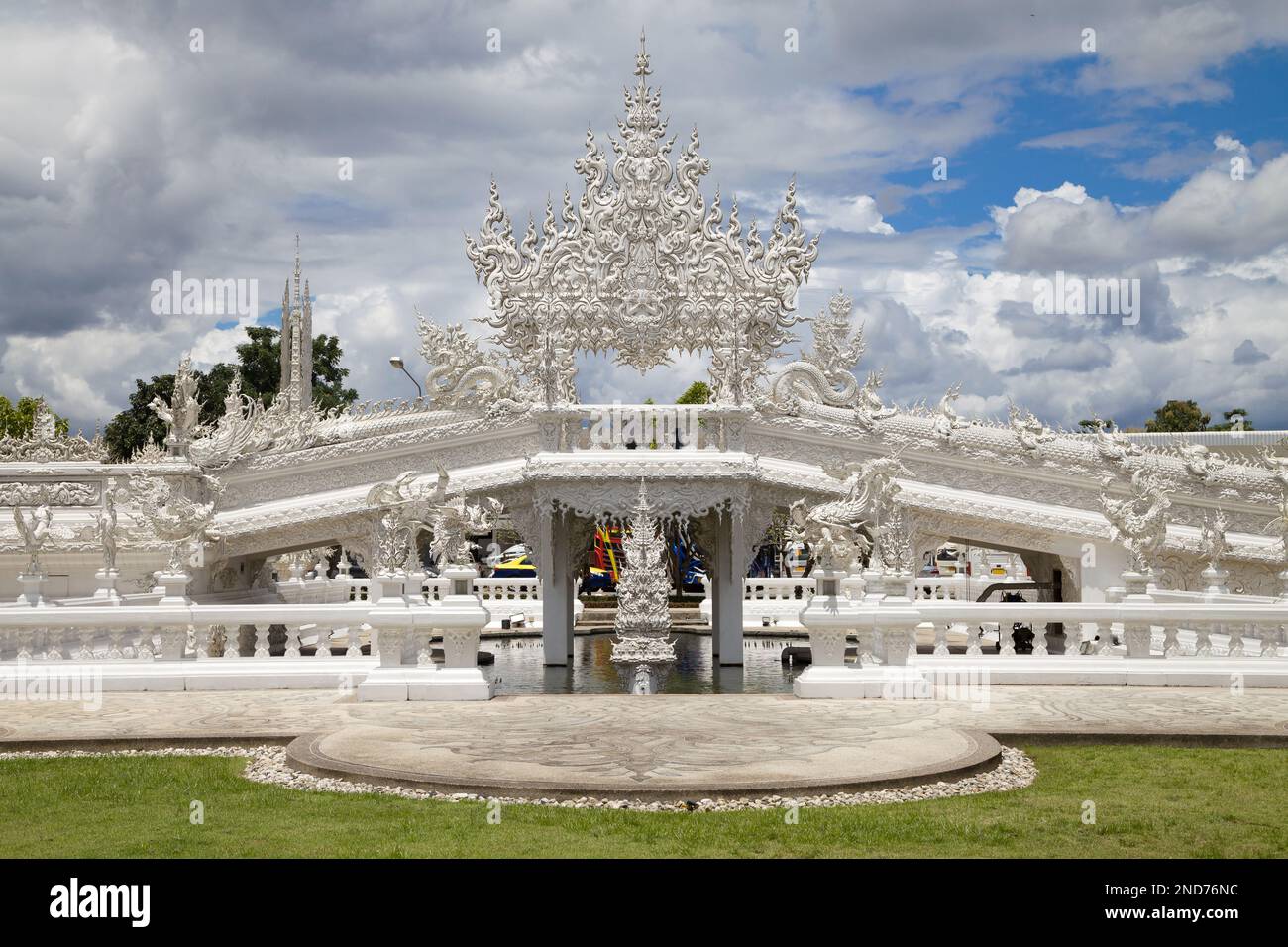 Bridge of the Cycle of Rebirth at Wat Rong Khun, Chiang Rai Stock Photo ...