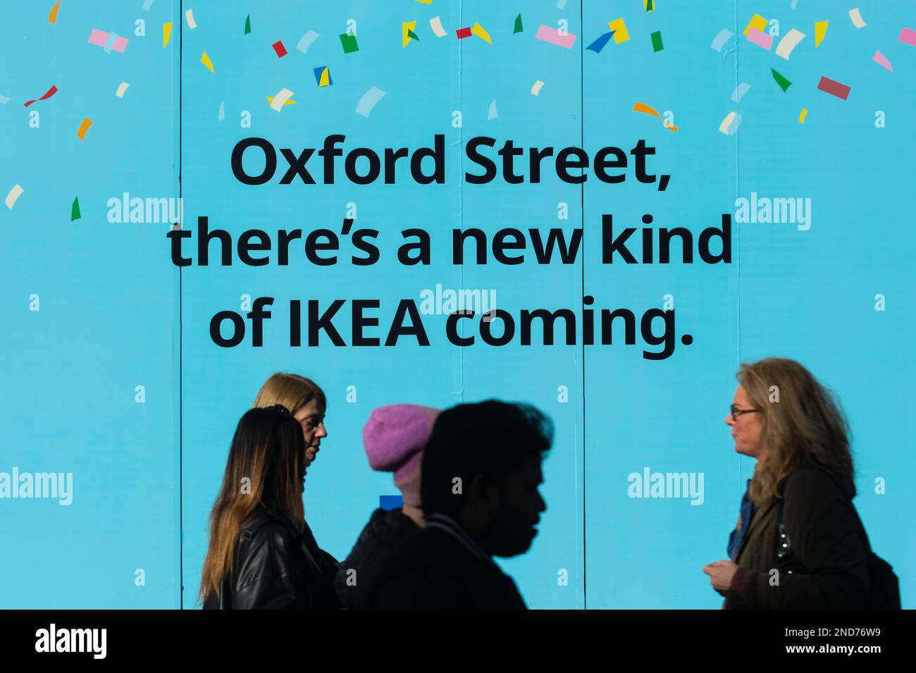 London, UK. 15 February 2023. New Ikea store Oxford Street. New