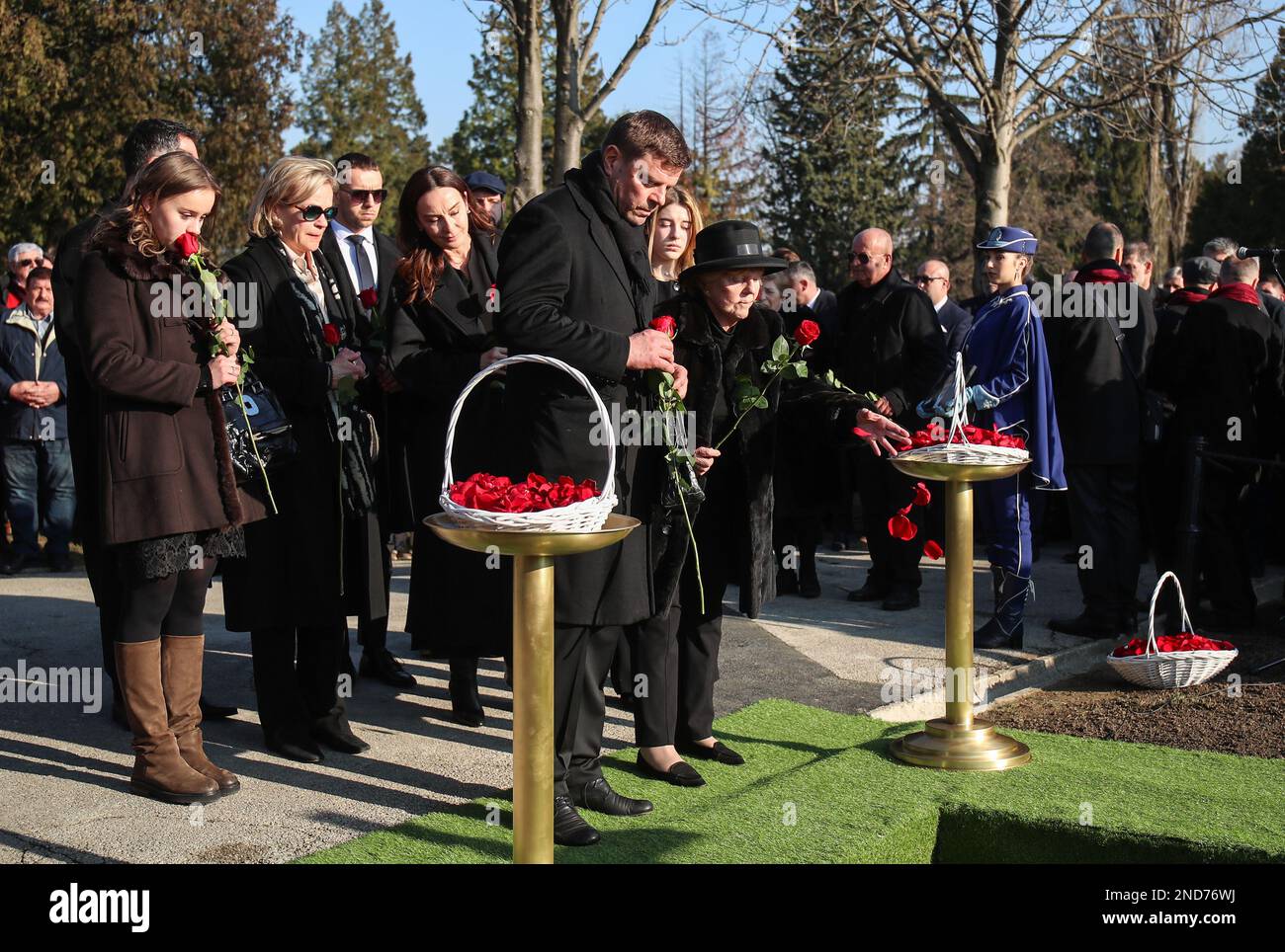 The funeral of Miroslav Ciro Blazevic football coach and former