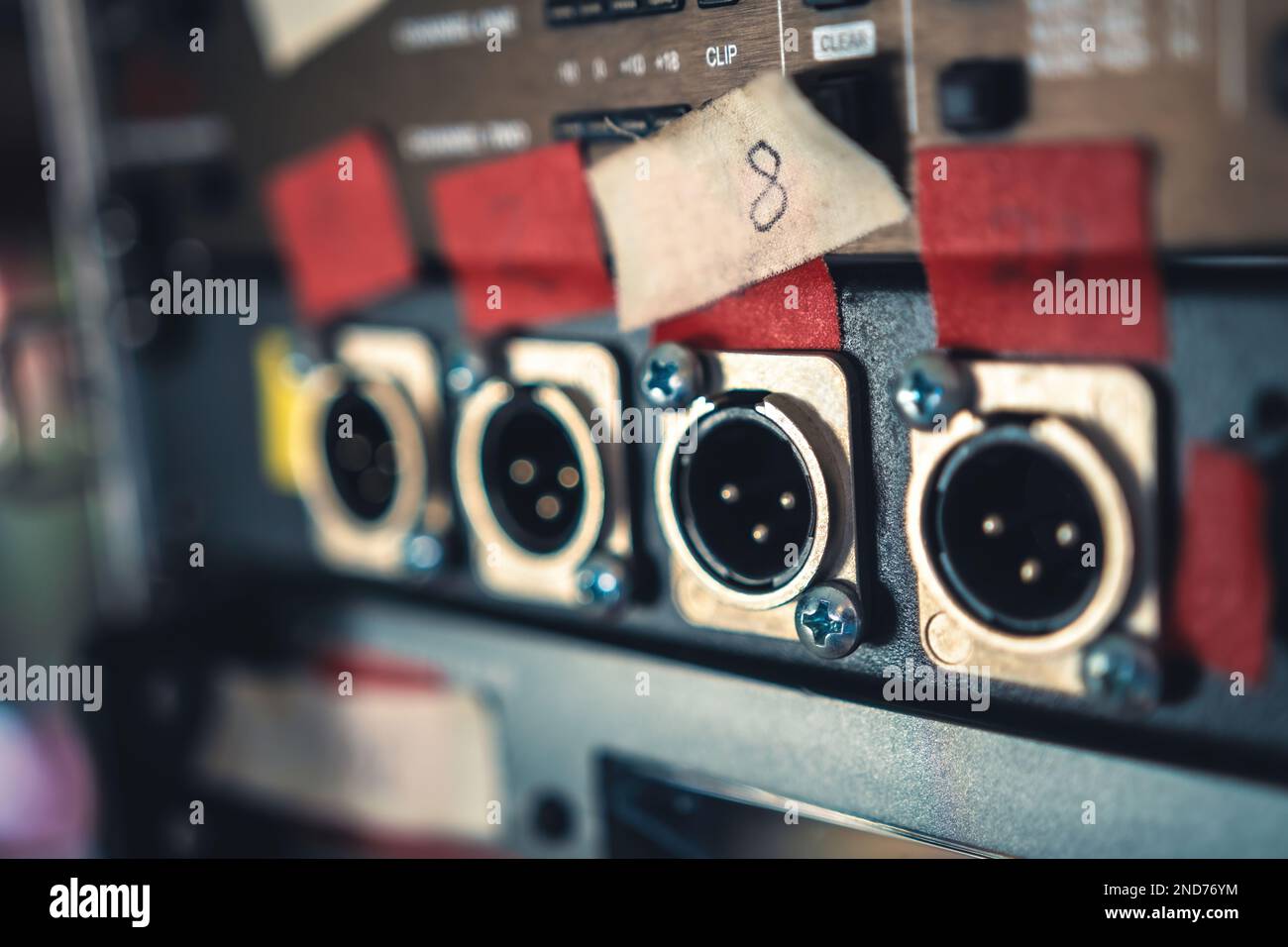 Music mixing equipment Stock Photo Alamy
