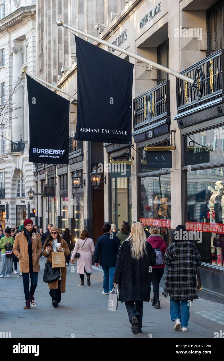 Burberry london regent street hi-res stock photography and images - Alamy