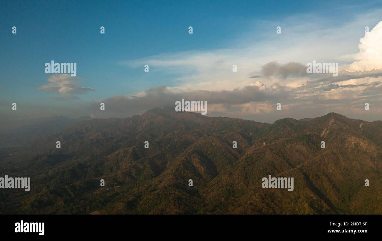 Top view mountains forest blue hi-res stock photography and images - Alamy