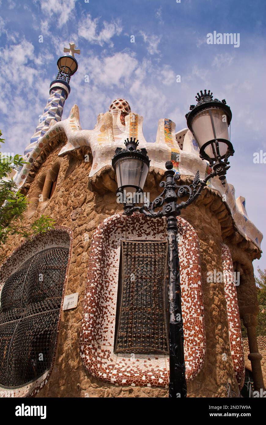 Parc Güell (Catalan: Parc Güell ,Barcelona, Spain Stock Photo - Alamy