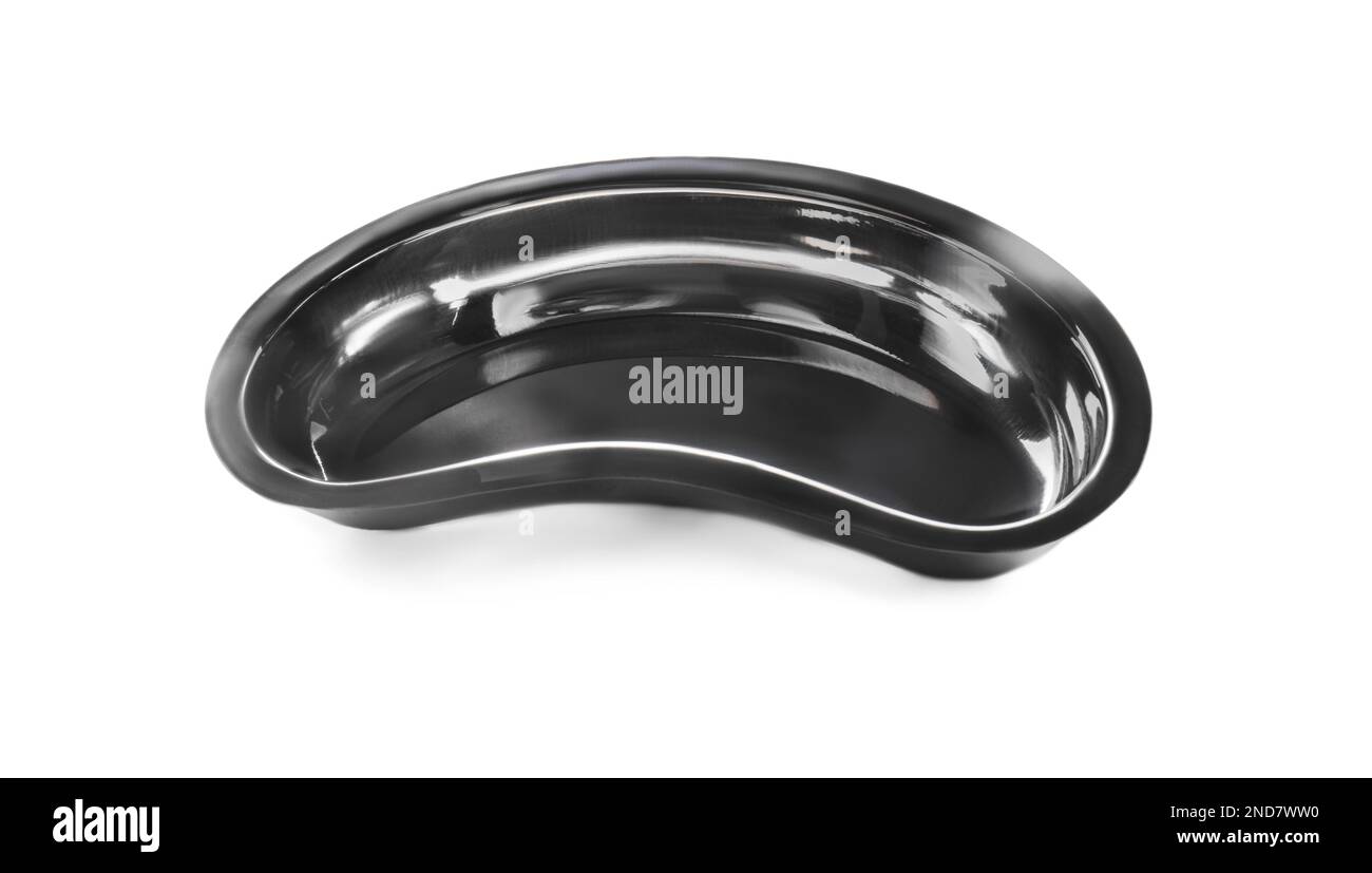 Kidney dish on white background. Surgical instrument Stock Photo Alamy