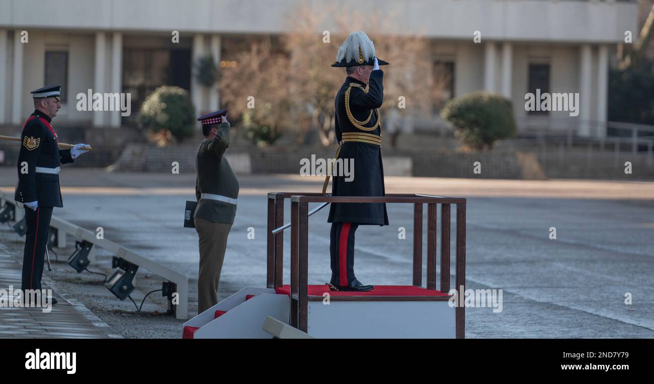 Wellington Barracks, London, UK. 15 February 2023. The Major General ...