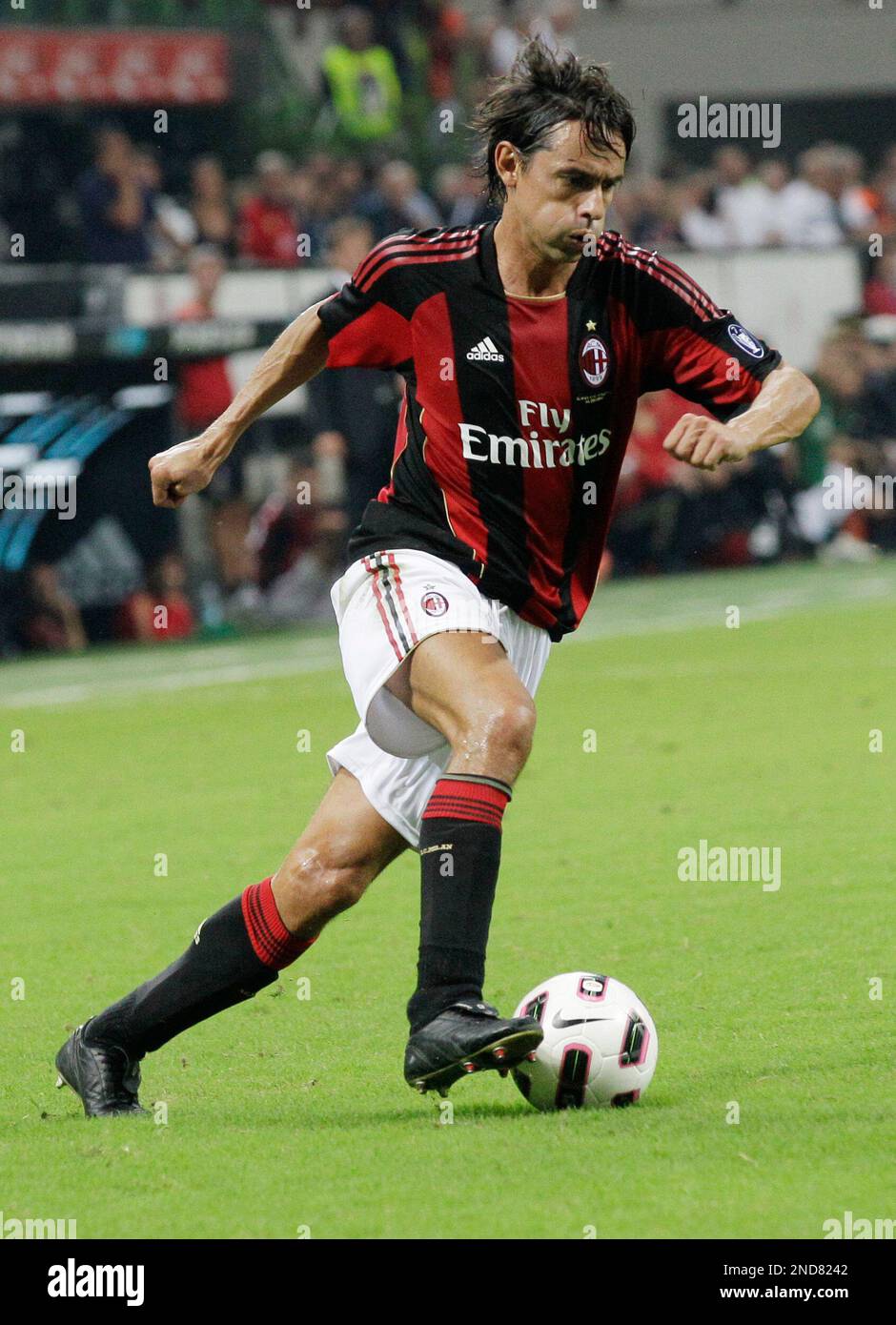AC Milan forward Filippo Inzaghi during the friendly soccer match ...