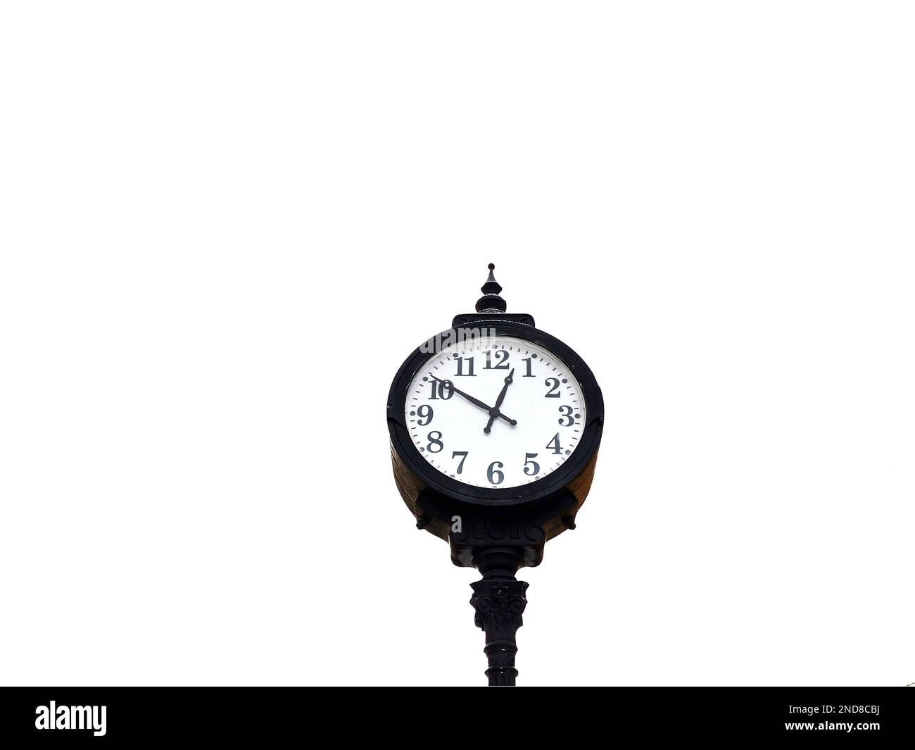 clock isolated on white background Stock Photo - Alamy
