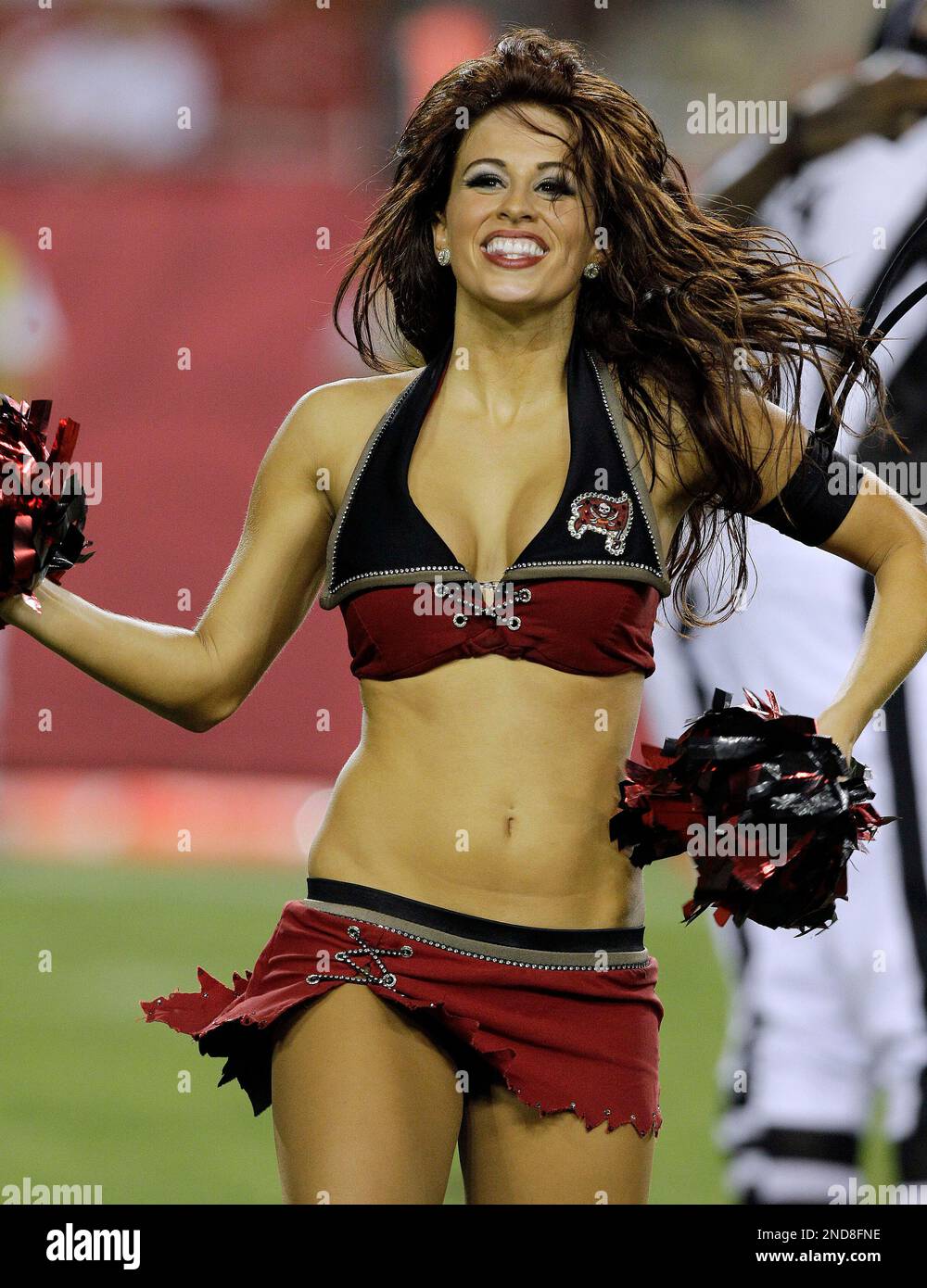 Tampa Bay Buccaneers cheerleader Ashley Lamb during an NFL preseason  football game against the Kansas City Chiefs Saturday, Aug. 21, 2010 in  Tampa, Fla. (AP PhotoChris OMeara Stock Photo - Alamy