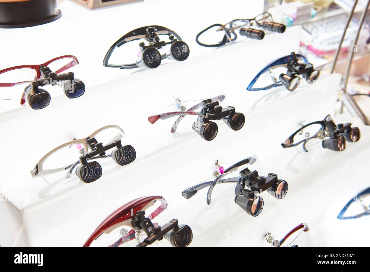 Dental medical glasses with binocular lenses Stock Photo Alamy