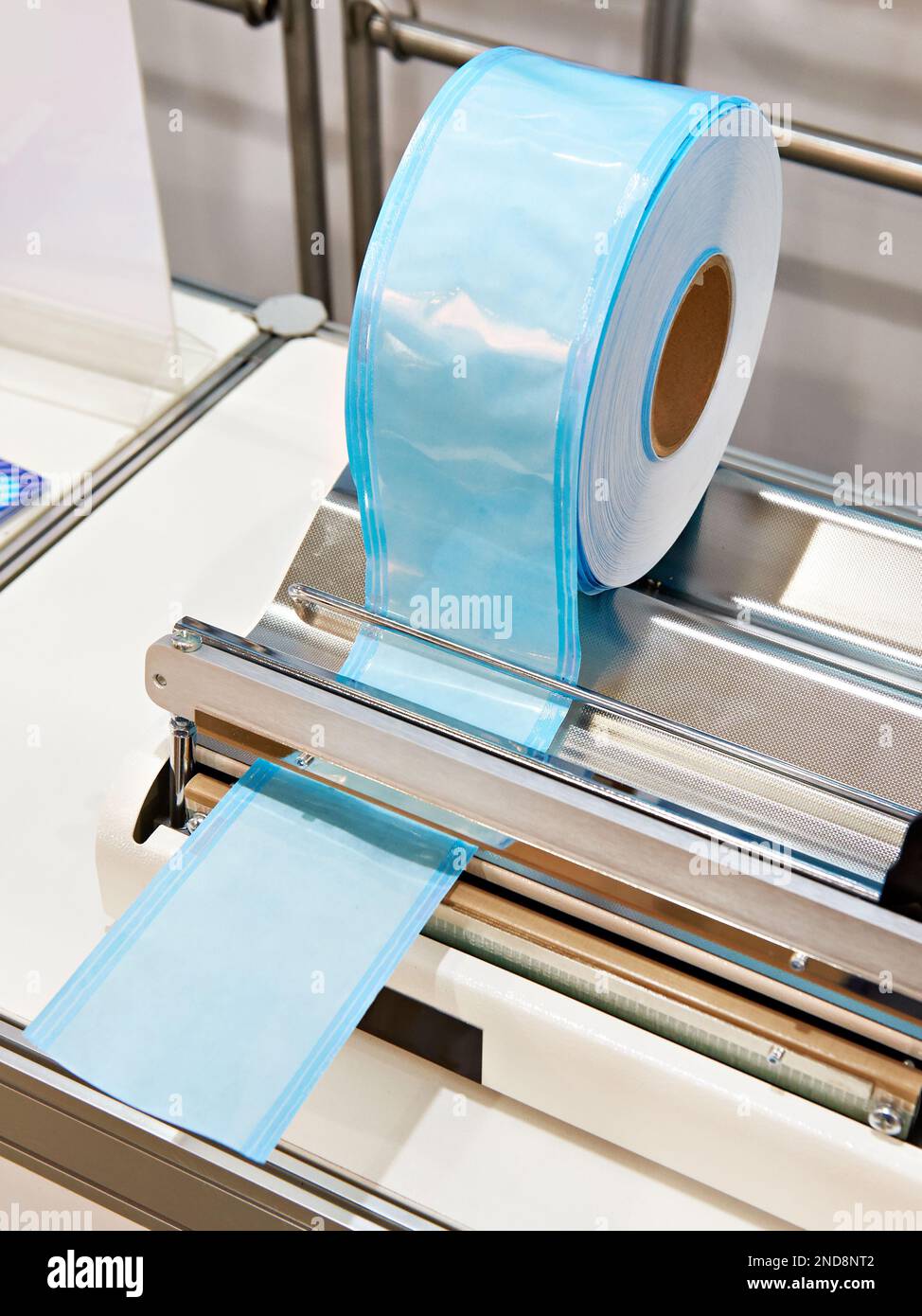 Medical sterilization packaging machine and roll pack Stock Photo Alamy
