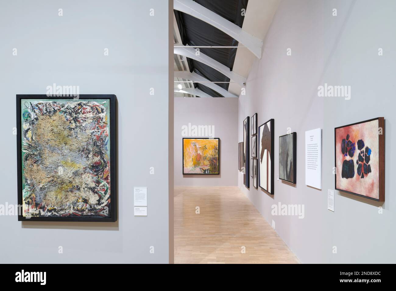 Installation views of Action, Gesture, Paint Women Artists and Global