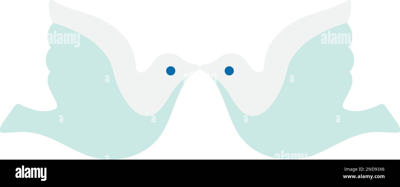 Two doves Stock Vector Images - Alamy