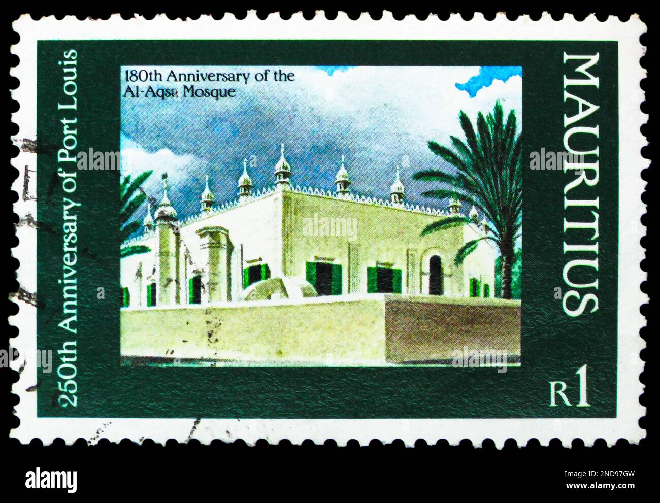 MOSCOW, RUSSIA FEBRUARY 15, 2023 Postage stamp printed in Mauritius
