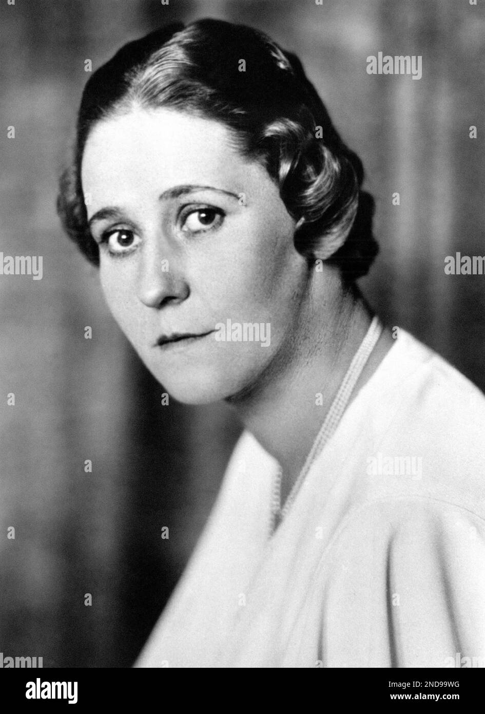 Emmy Goering, wife of Field Marshal Hermann Wilhelm Goering, Aviation Minister, who gave birth to a daughter in Berlin on June 2, 1938. Mother and child were doing well. She is the former Emmy Sonnemann, German actress, and was married to Hitler’s chief aide in 1935. . (AP Photo) Stock Photo