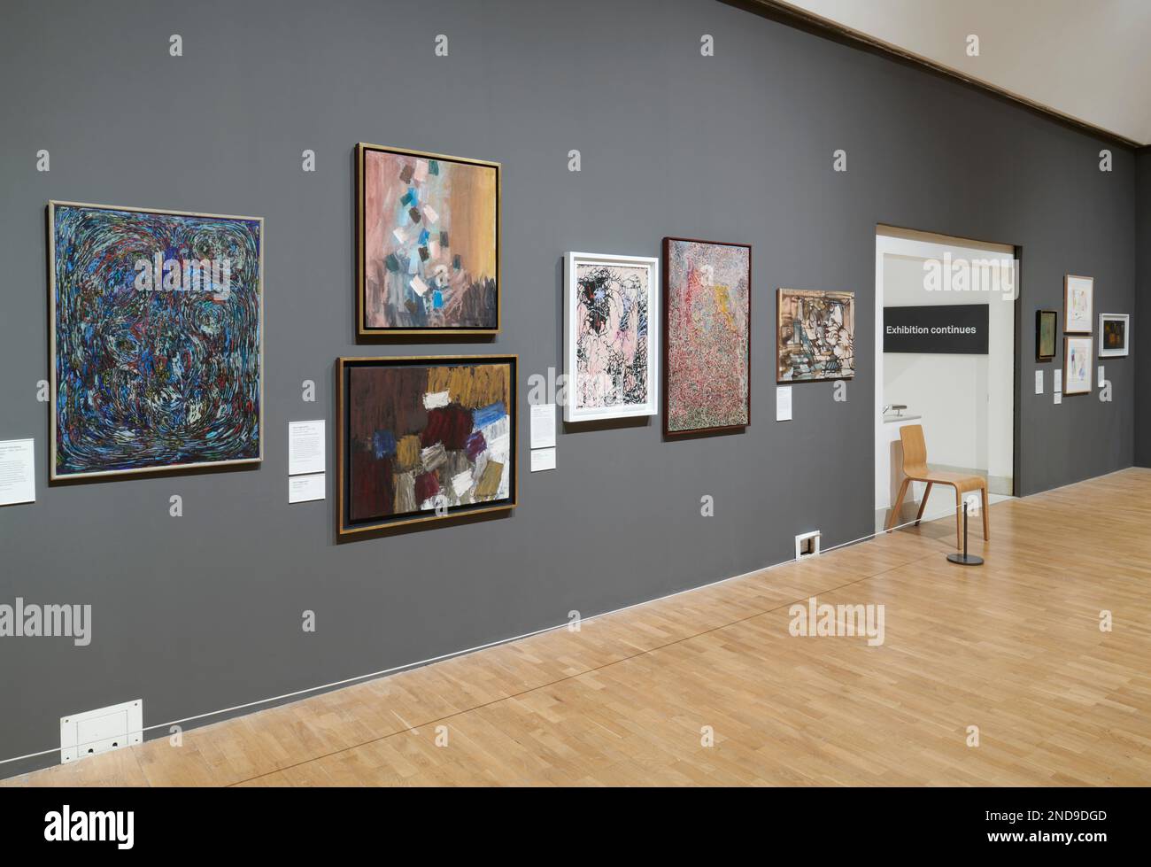 Installation views of Action, Gesture, Paint Women Artists and Global