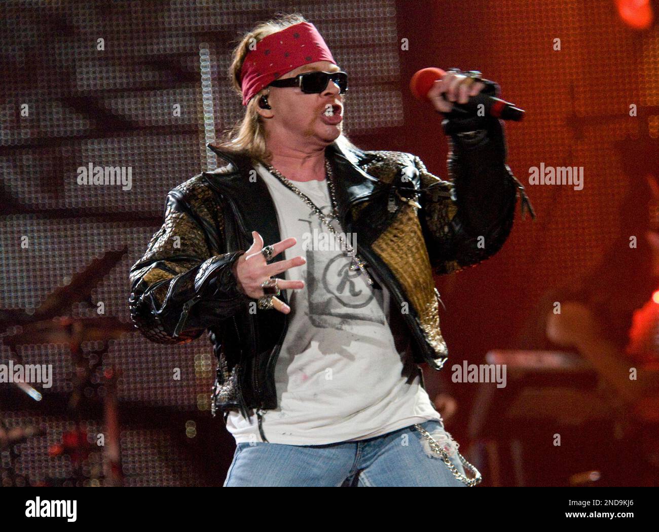 New Roses Lead Singer Guns N' Roses, with lead singer Axl Rose, made their first appearance ...
