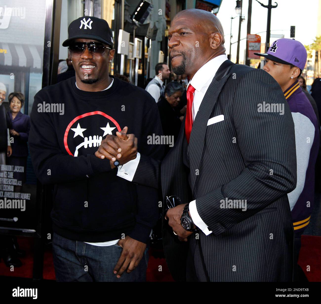 Cast member Terry Crews, right, and musician Sean "Diddy" Combs pose