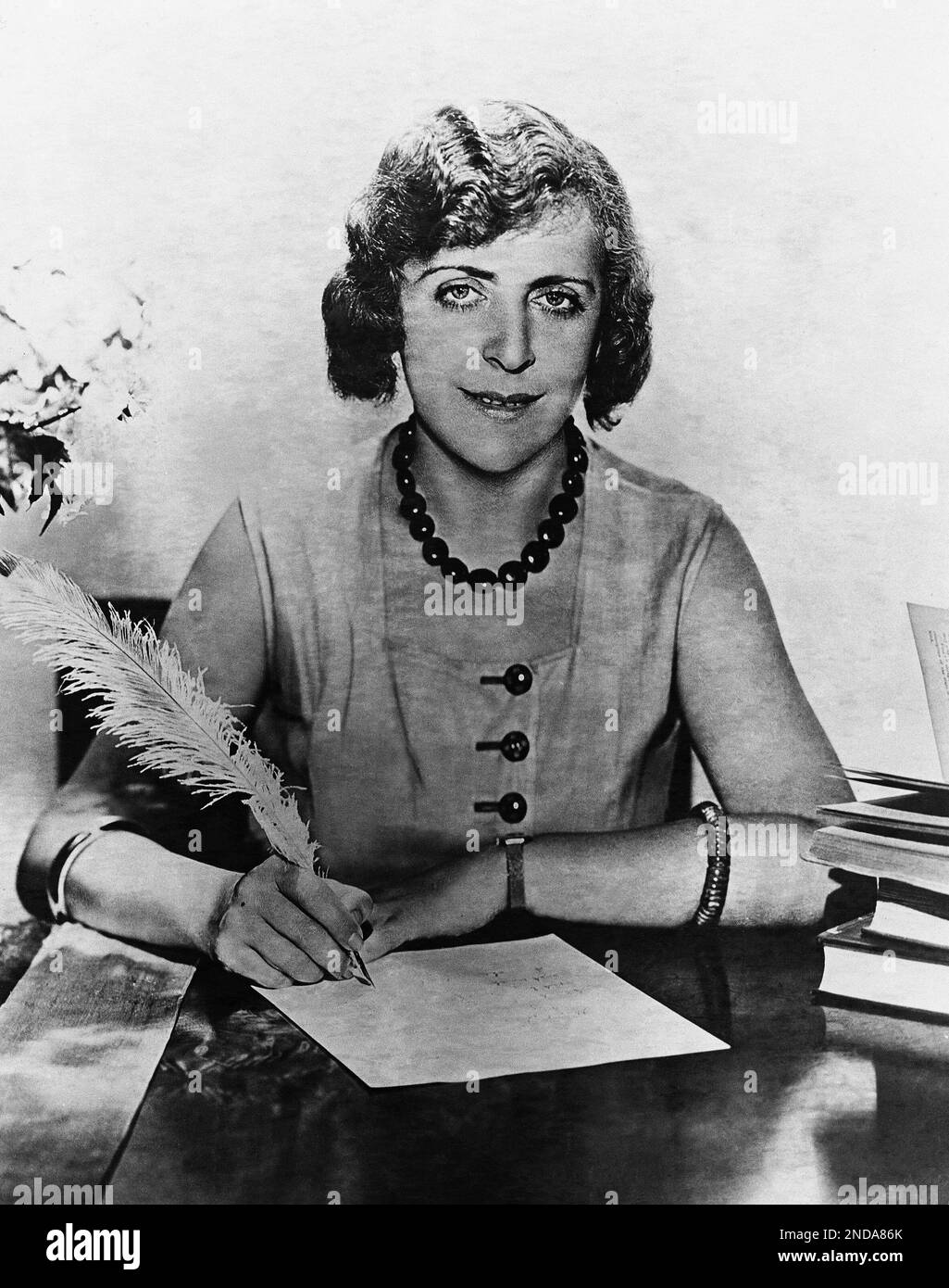 Vicki Baum, the Austrian writer and authoress of the sensational stage