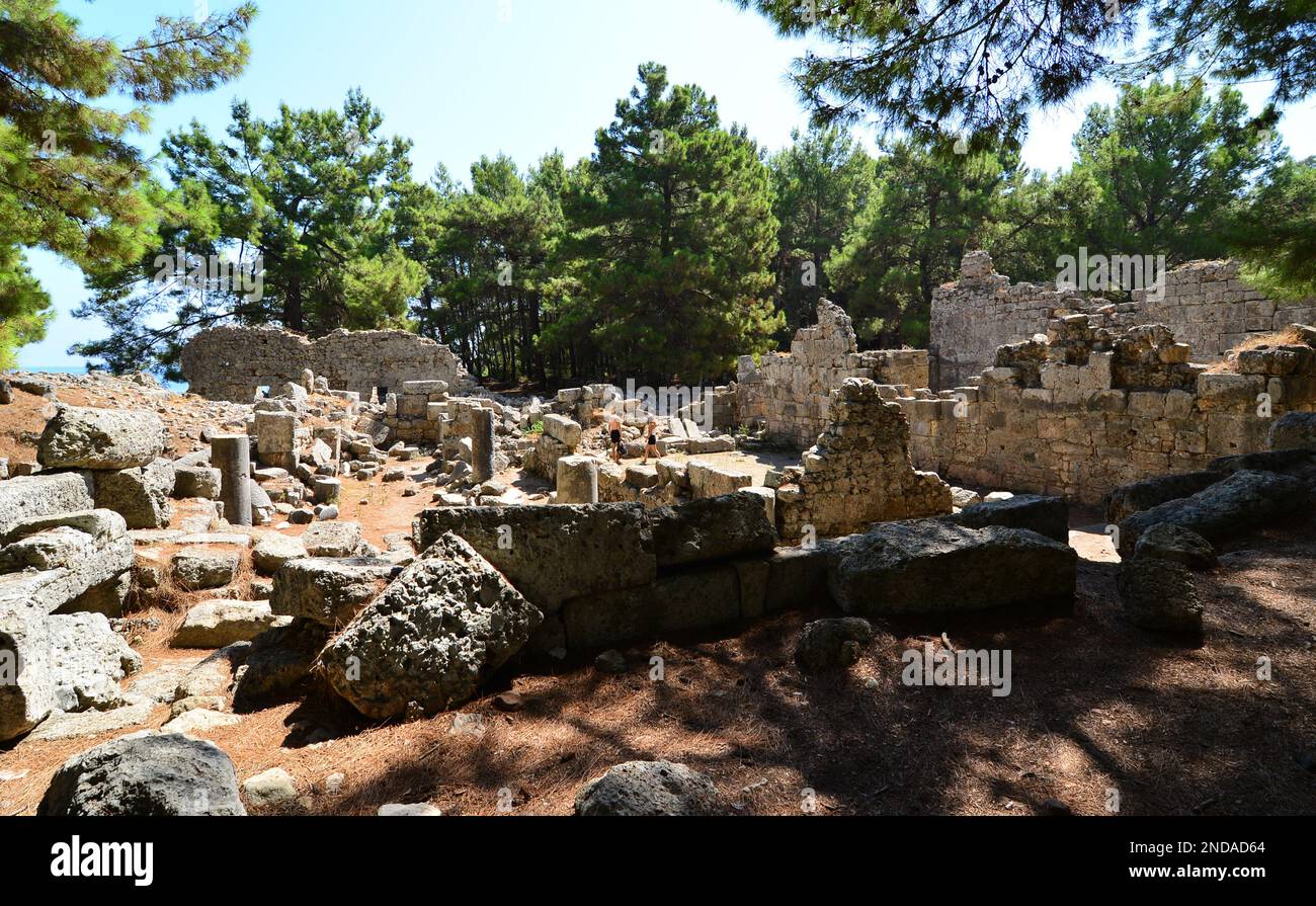 Phaselis Ancient City - Antalya - TURKEY Stock Photo - Alamy