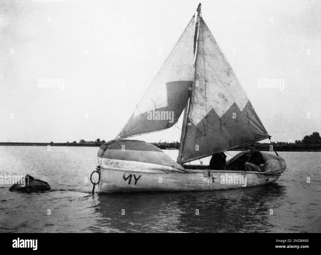 The newest development in airsea rescue is the parachute lifeboat