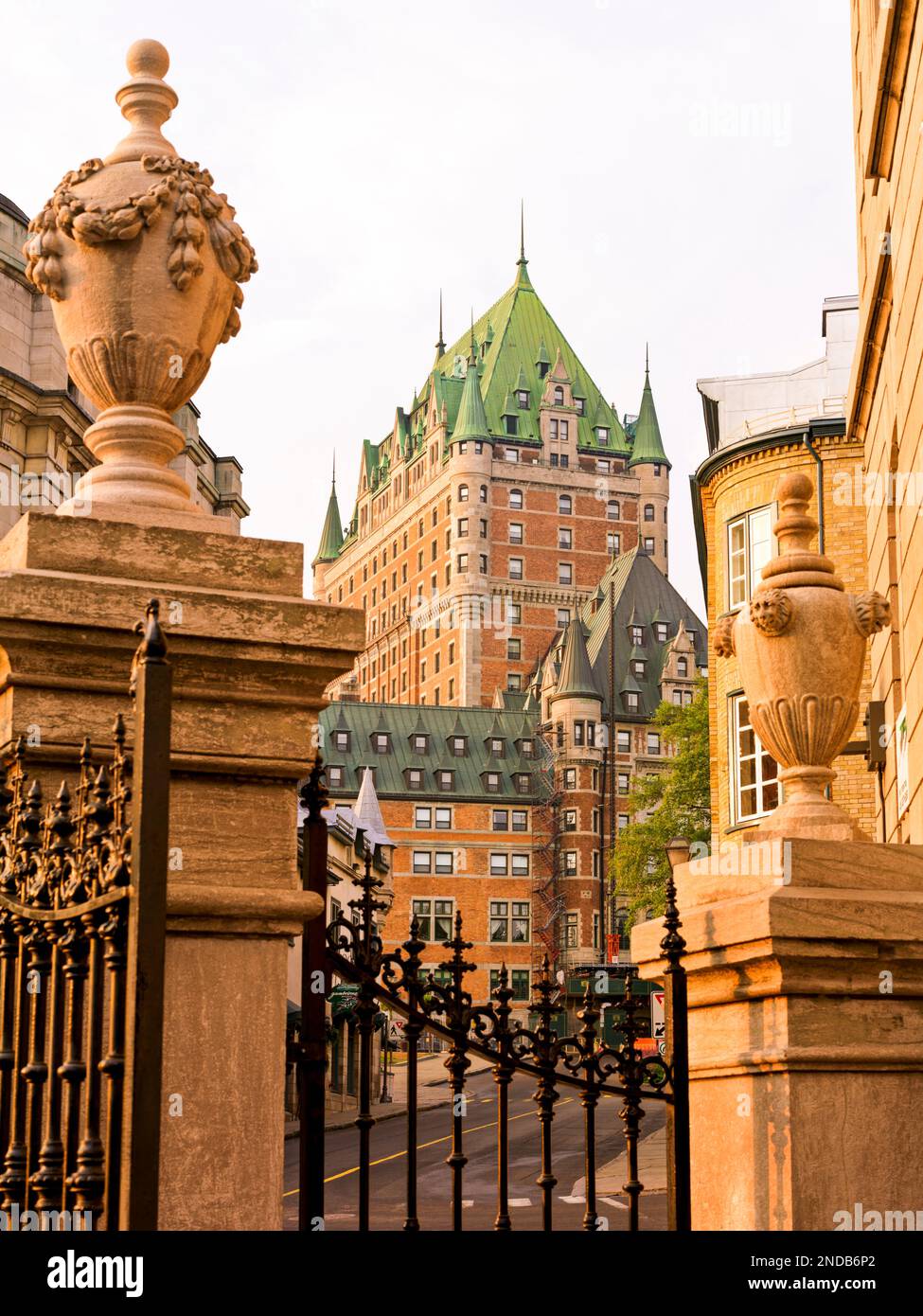 Canada Quebec Quebec City, Chateau Frontenac Stock Photo