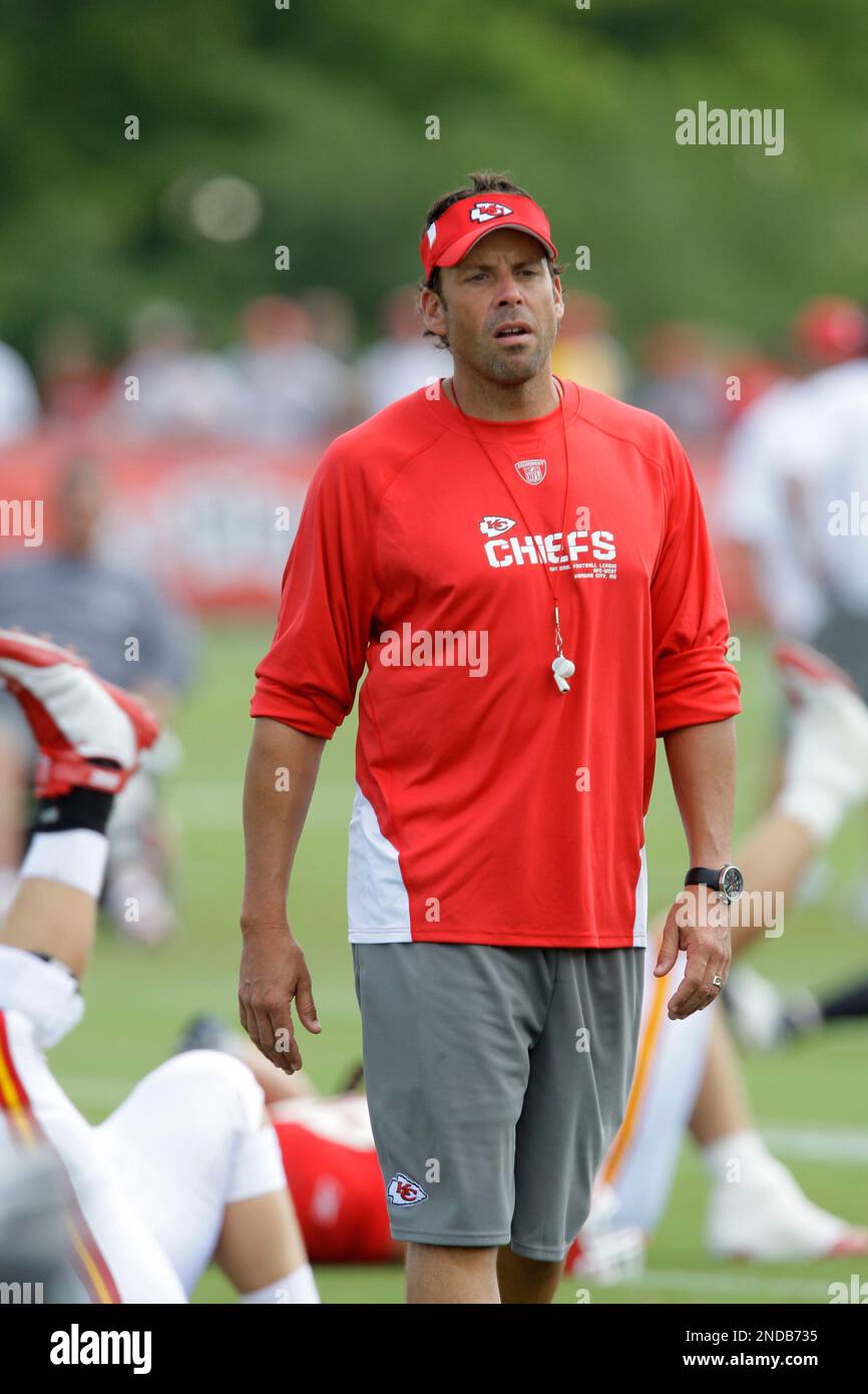 Kansas City Chiefs coach Todd Haley during the second half of an NFL  football game against the San Diego Chargers Monday, Sept. 13, 2010, in  Kansas City, Mo. (AP Photo/Ed Zurga Stock