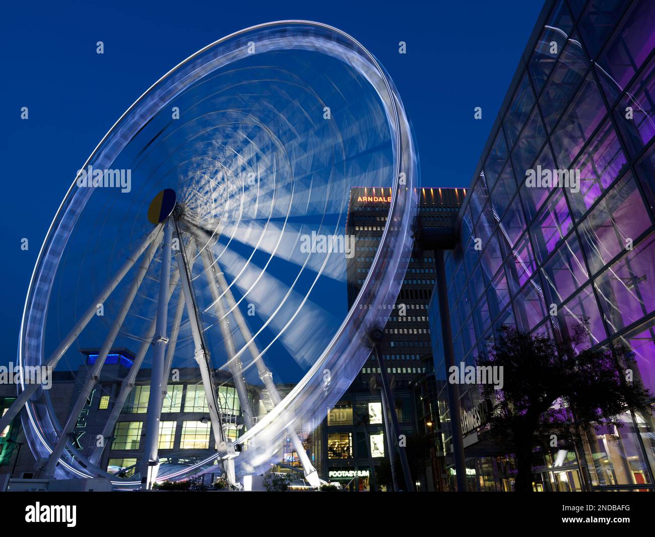 United Kingdom, Manchester, ferris wheel Stock Photo