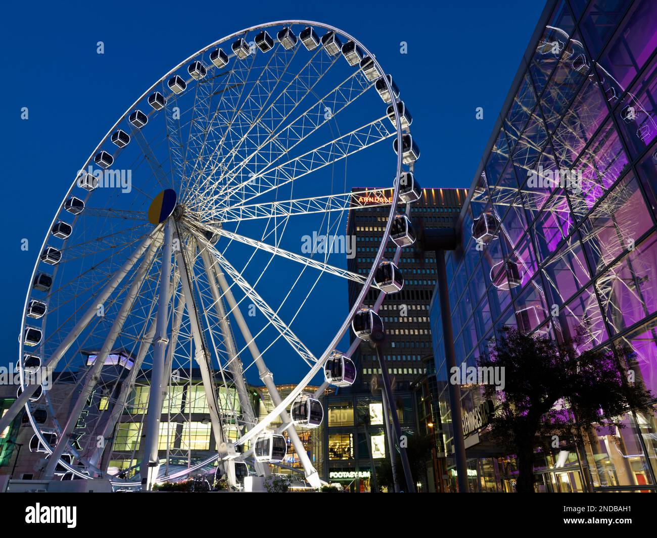 United Kingdom, Manchester, ferris wheel Stock Photo