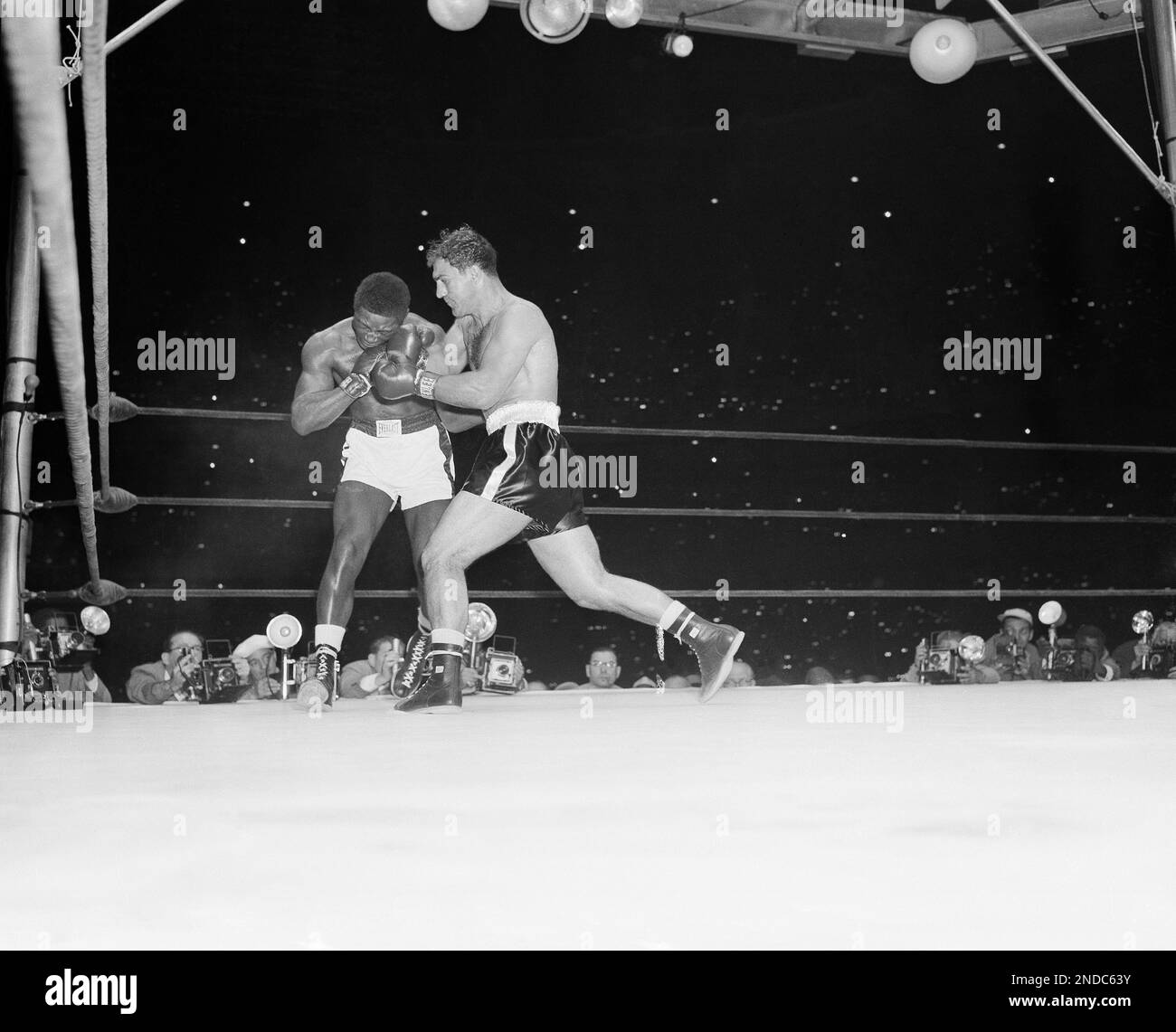 Heavyweight Champion Rocky Marciano Lands Left To Side Of Head Of heavyweight-champion-rocky-marciano-lands-left-to-side-of-head-of
