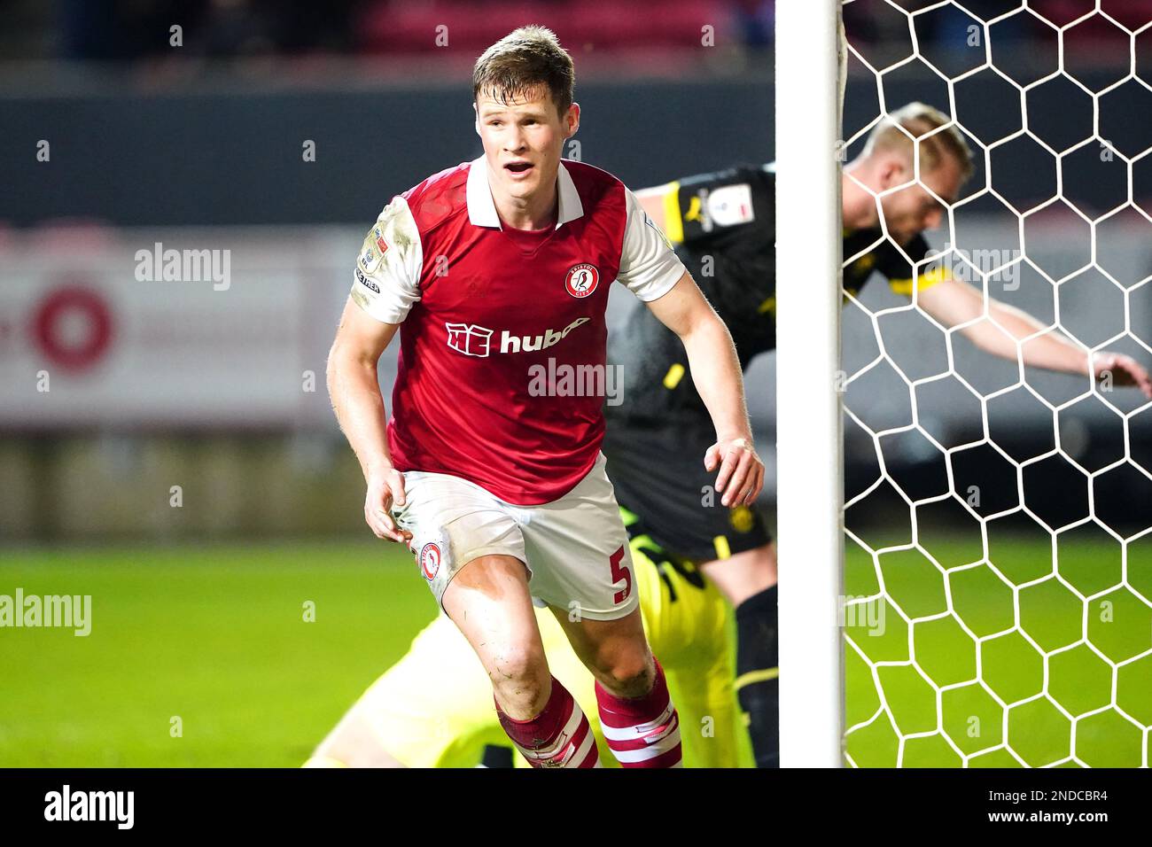Bristol City's Rob Atkinson celebrates scoring their side's first goal