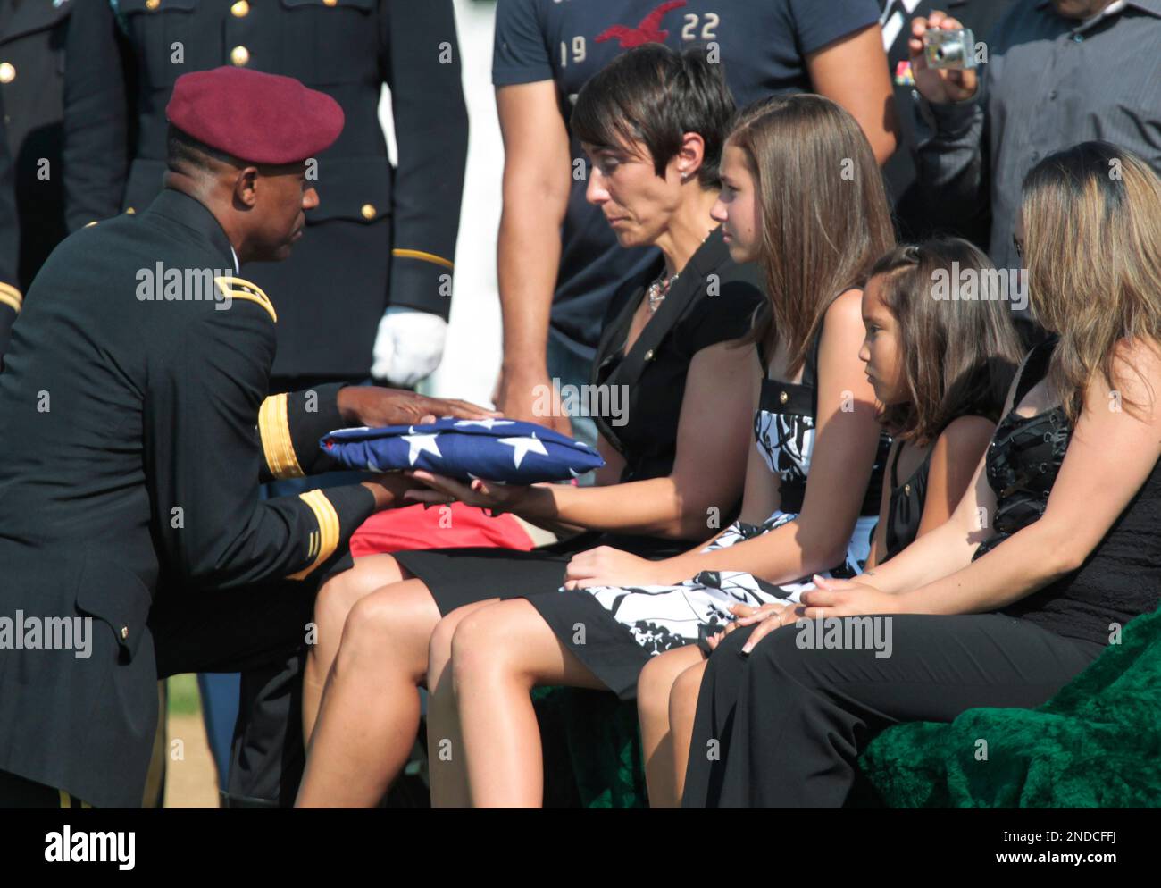 The widow of Staff Sgt. Edwardo Loredo, First Sgt. Jennifer Loredo