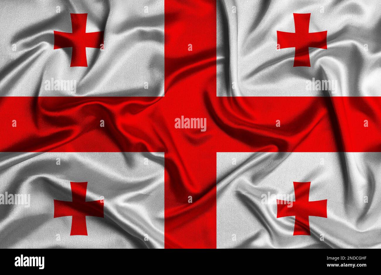 Georgia state flag waving hi-res stock photography and images - Alamy