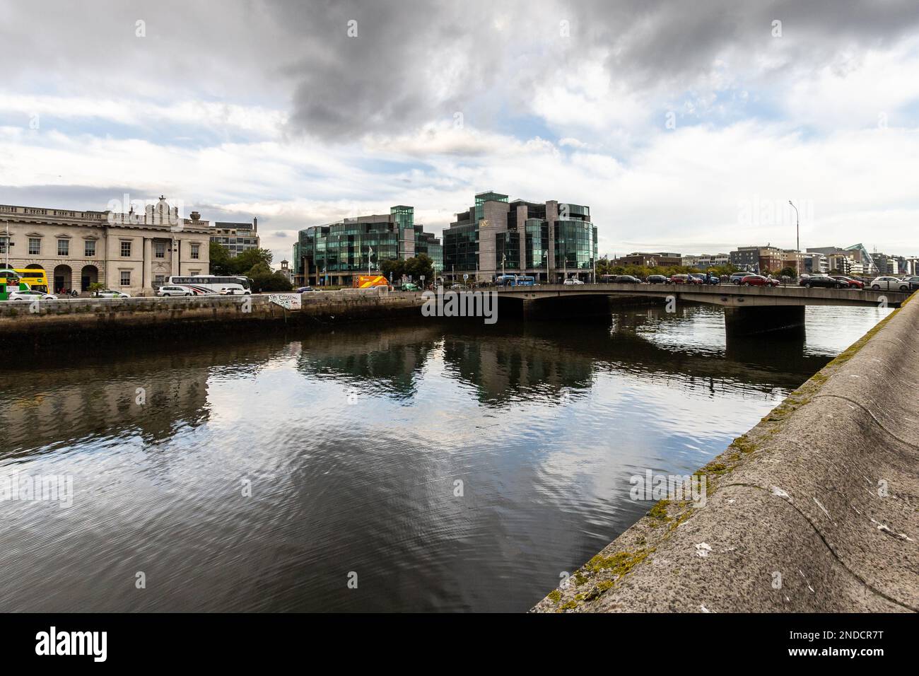 Dublin on the River liffey Stock Photo - Alamy