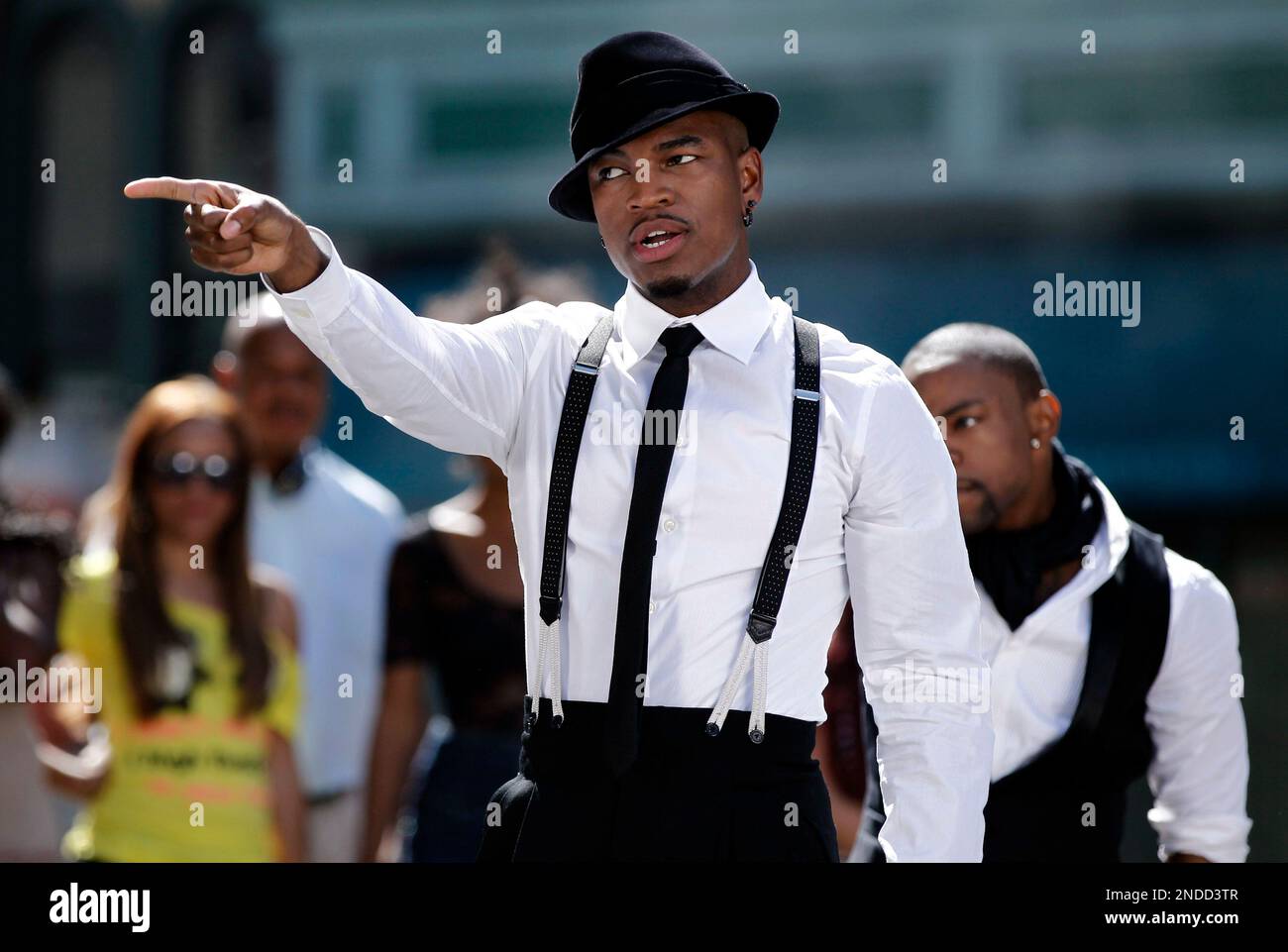 Musician Ne-Yo dances while filming a music video for his upcoming single  One in a Million on the Universal Studios lot in Los Angeles, Wednesday,  July 21, 2010. (AP PhotoMatt Sayles Stock