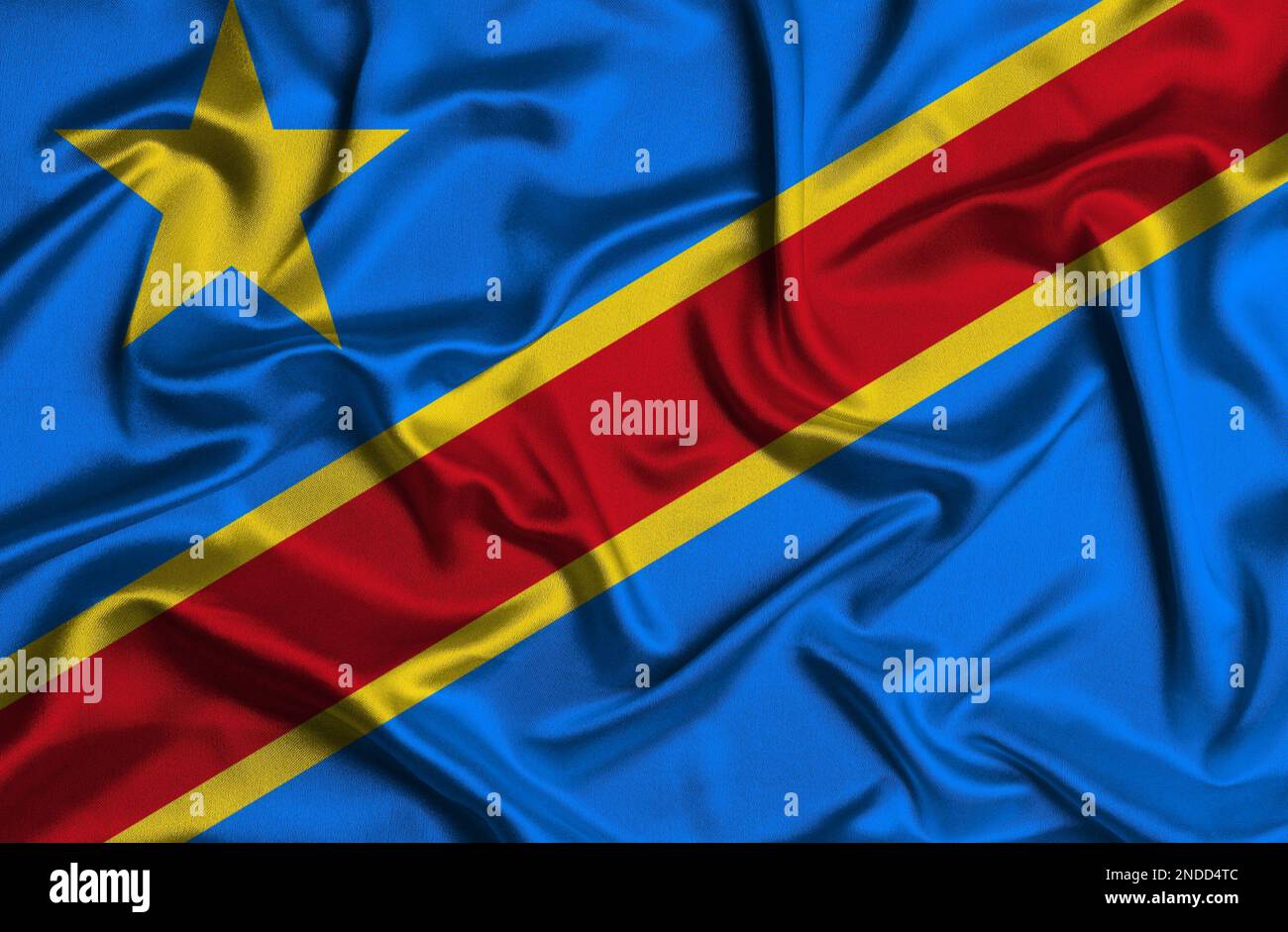 Democratic Republic Of Congo Flag Scarf - Lightweight Knitted Style Printed Scarf 8x60