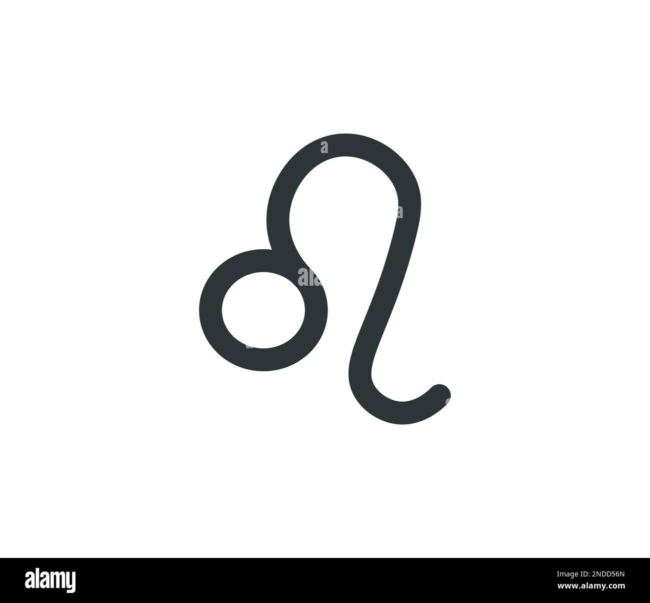 Simple leo astrological sign. Concept of astrology Stock Vector Image