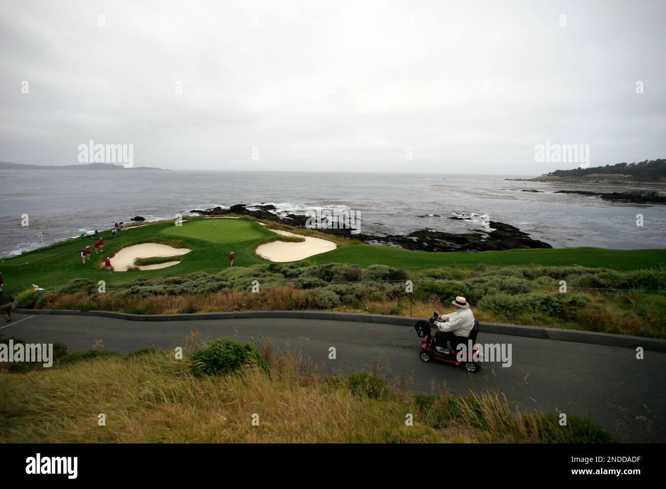 The U.S. Open golf tournament course during a practice round Tuesday
