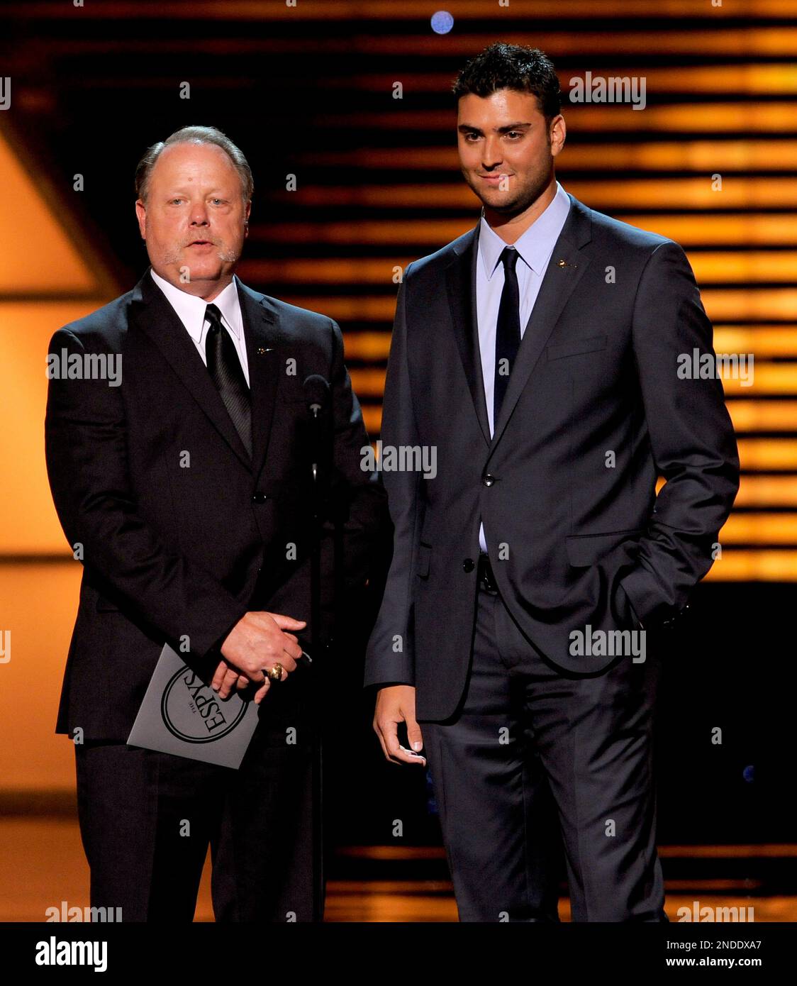 Major League Baseball Umpire Jim Joyce, left, and Detroit Tigers ...