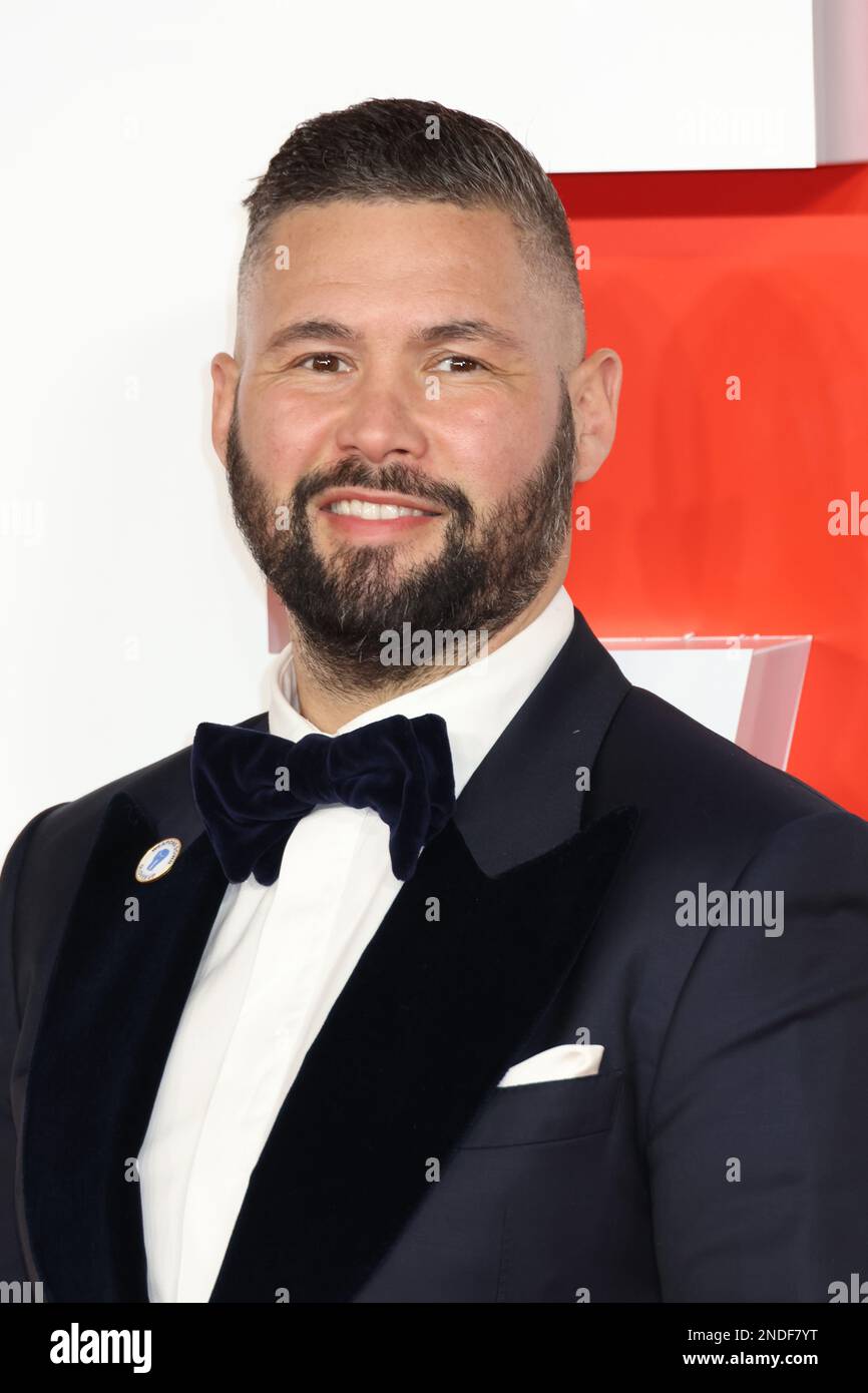 Tony Bellew, Creed III - European Premiere, Leicester Square, London, UK, 15 February 2023, Photo by Richard Goldschmidt Stock Photo