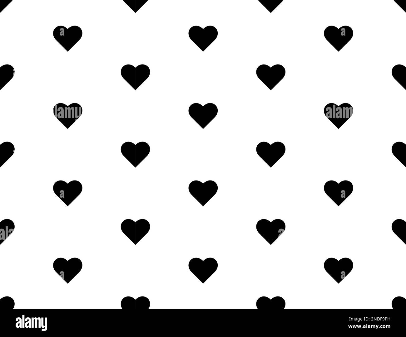 Heart pattern Black and White Stock Photos & Images - Alamy