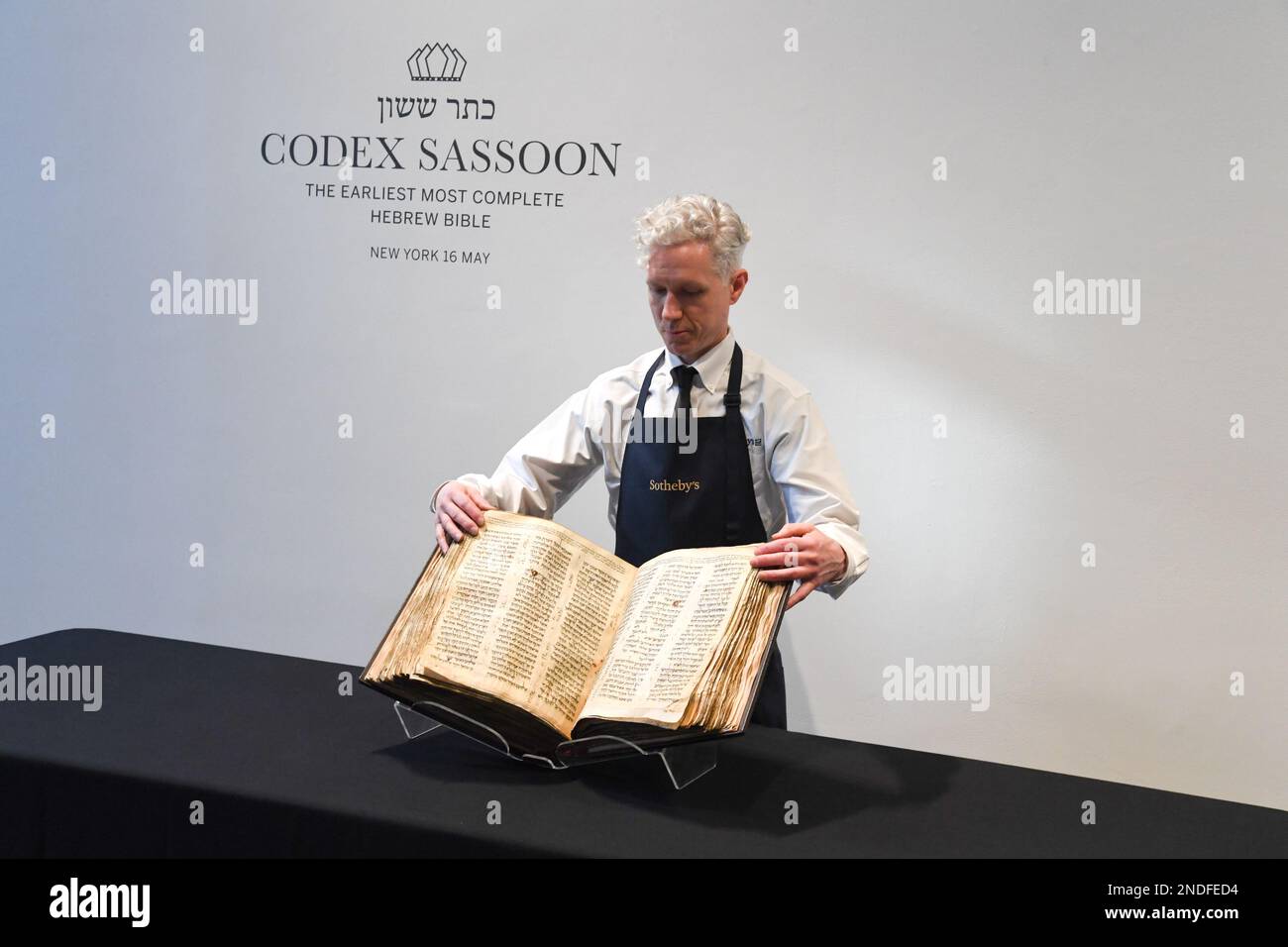 Codex Sassoon Is Presented Before Auction By Sotheby's In New York, NY ...